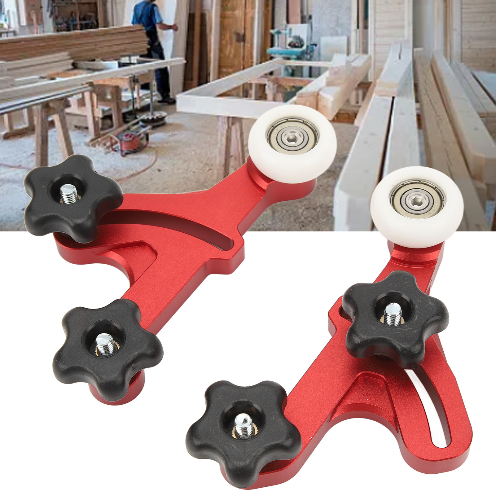 Lagerrollen-druckvorrichtung Für Die Holzbearbeitung, Tischkreissäge Für Schneidemaschinen, Umgekehrte Rolle, Schnellschnittbegrenzer, Gleitnut-positionier- Und Fixierwerkzeug Für Die Werkbank