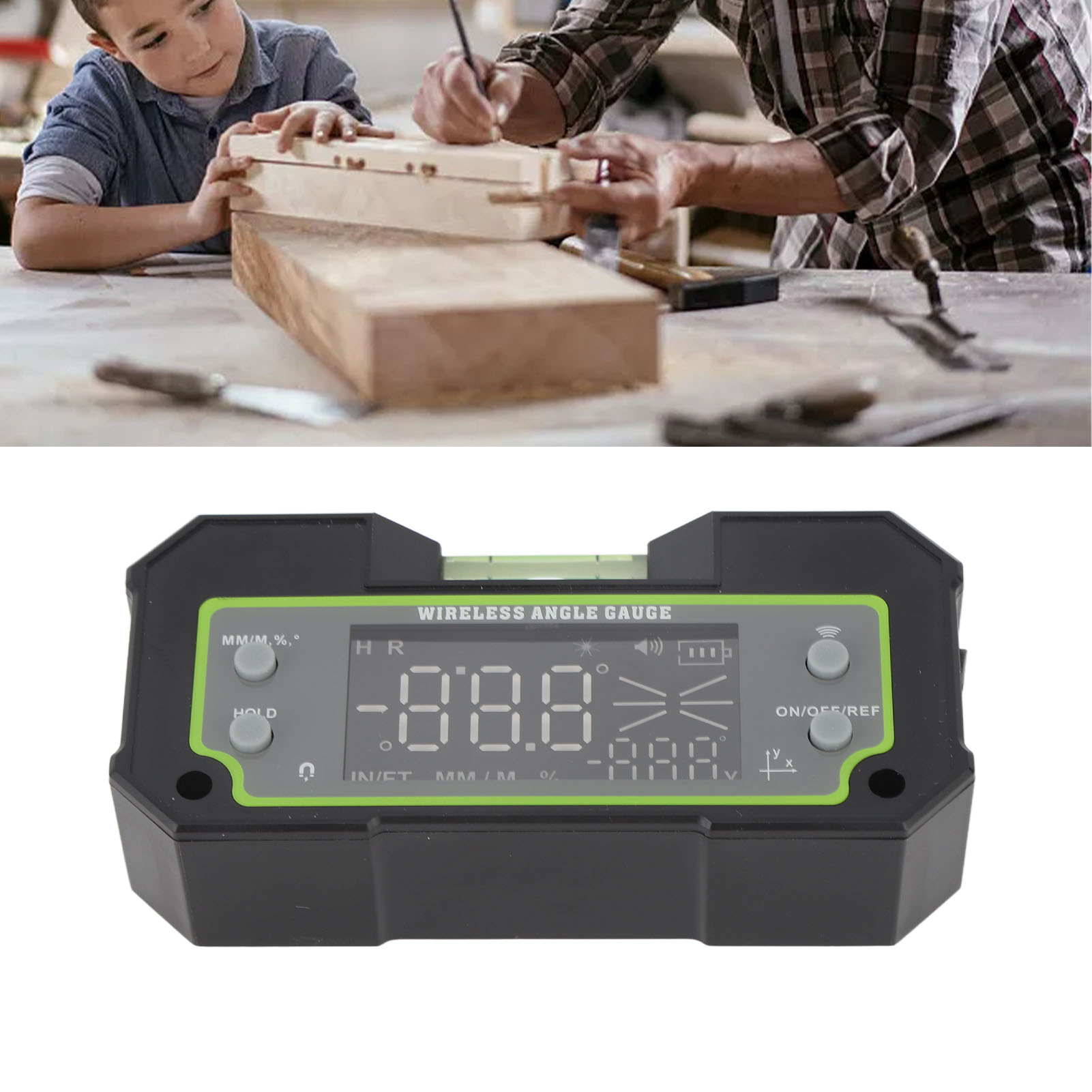 Dx360-l Digitaler Neigungsmesser, Zweiachsiger Elektronischer Neigungsmesser, Winkelmesser, Neigungsmesser Mit Bluetooth