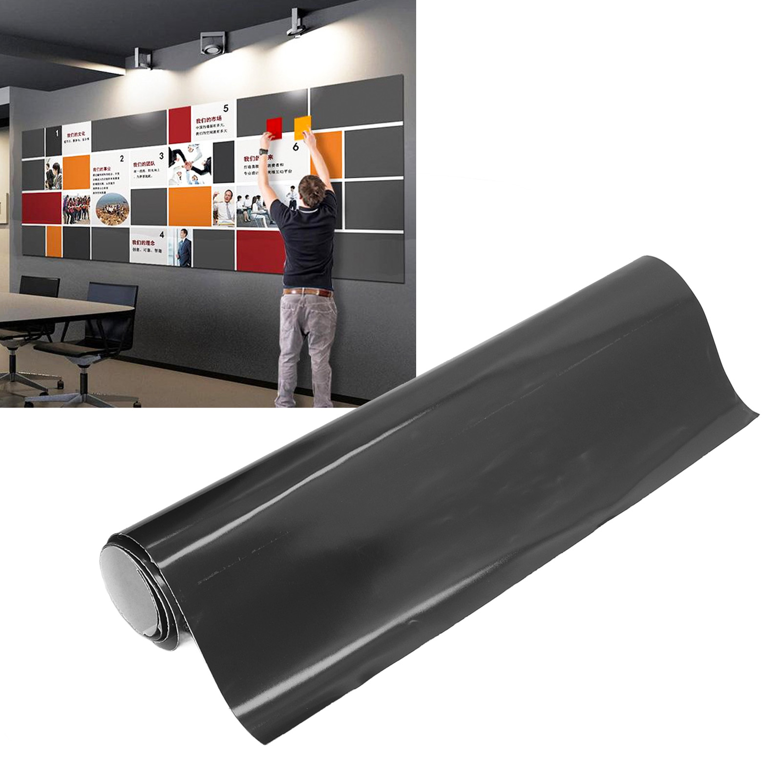 Flexibler Magnetischer Gummiflicken Mit Den Maßen 1000 X 500 X 0,5 Mm, Kühlschrankmagnet, Autoaufkleber, Dünner Magnet, Selbstklebender Magnetischer Flicken Für Steinuntergründe