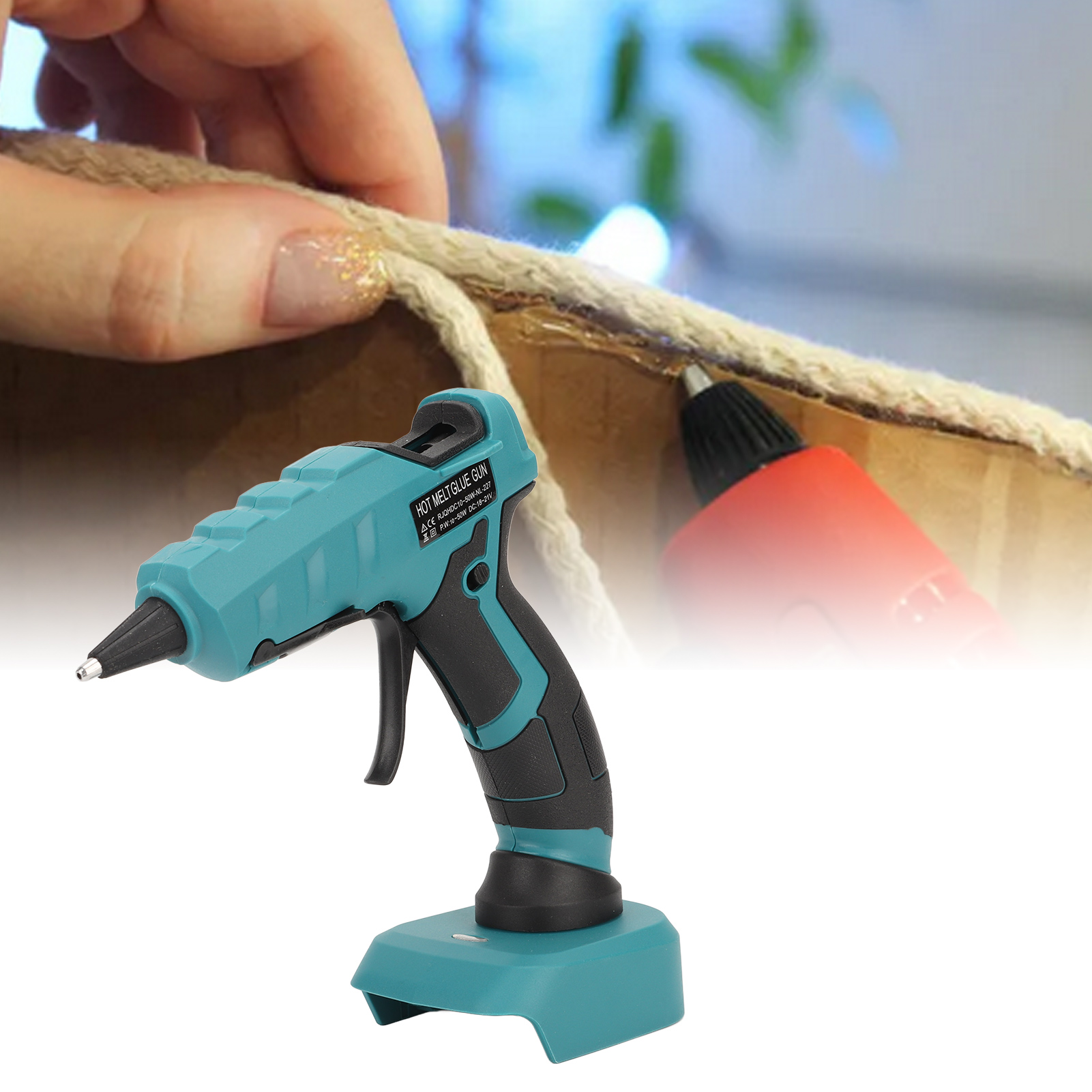 Akku-heißklebepistole, Tragbare Elektrische Heißklebepistole, Makita 18v Bl1850 Akku-set Mit 30 X 7mm Klebesticks Für Kunst Und Bastelarbeiten