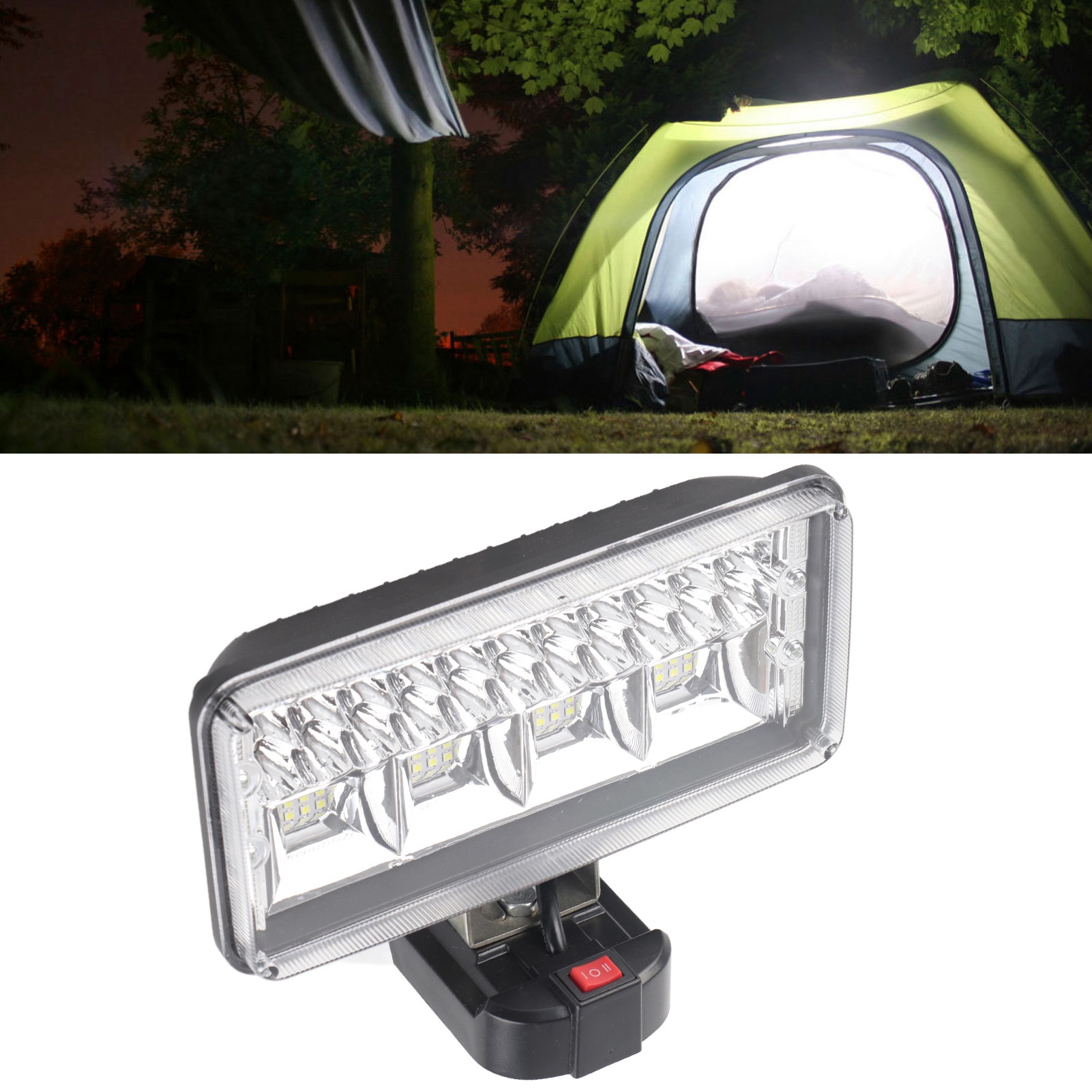 216w 11200lm Arbeitsleuchte, Hochleistungs-led-beleuchtung Für Bl1840-akkus, Led-arbeitsleuchte/scheinwerfer Für Den Außenbereich, Kompatibel Mit Makita 18v Lithium-ionen-akkus Bl1815, Bl1850, Bl1830,