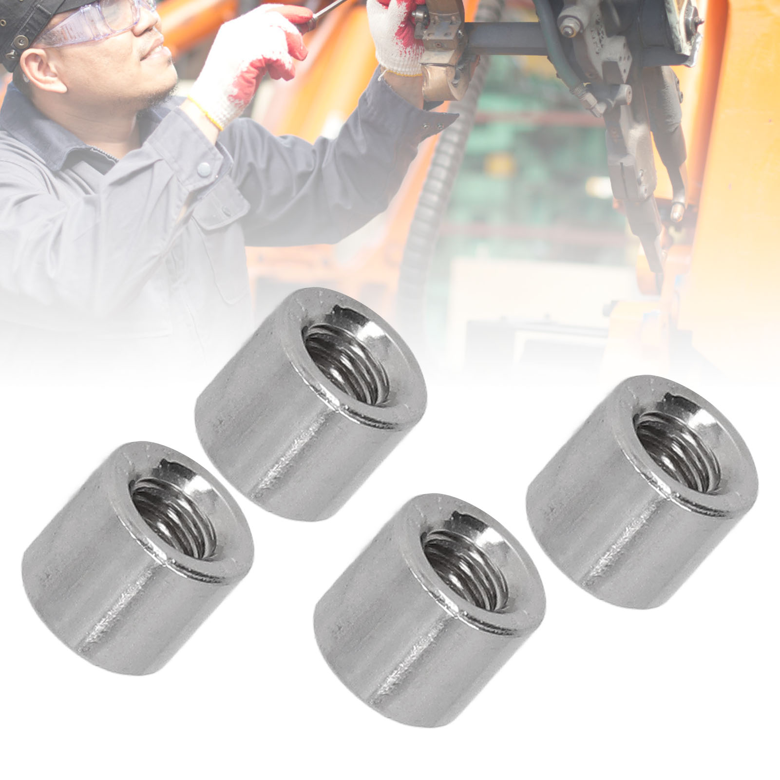 M61.0-10-l9mm Zylinder-verbindungsmuttern-set Mit Innengewinde (50 Stück)