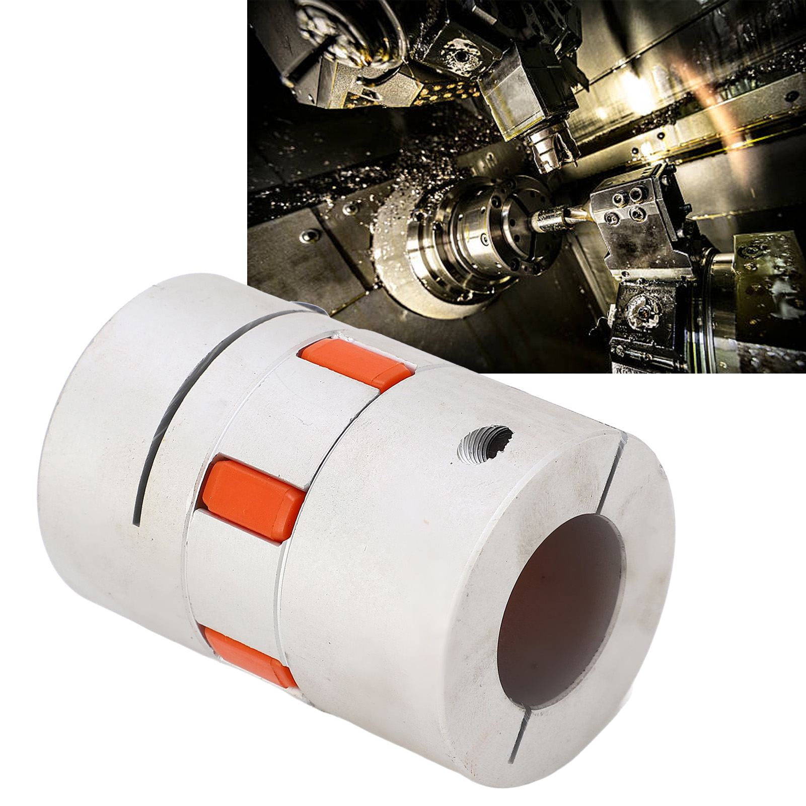 Kugelgewindekupplung Für Servomotor, Innendurchmesser 24 Mm, In Form Einer Pflaumenblüte (d45l65).