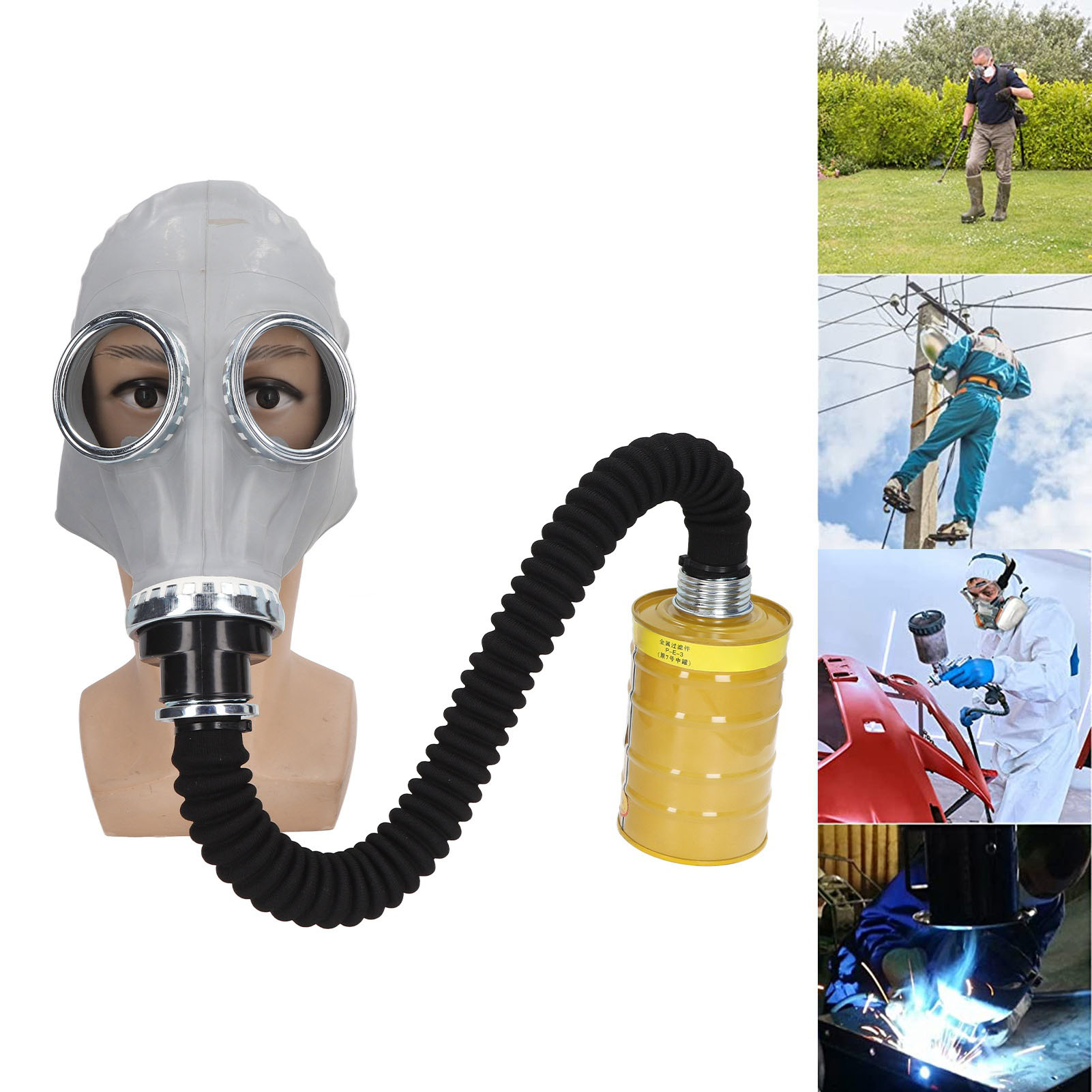 Tangshan Typ 59 Vollgesichts-gasmaske Mit Geistergesichtsmuster