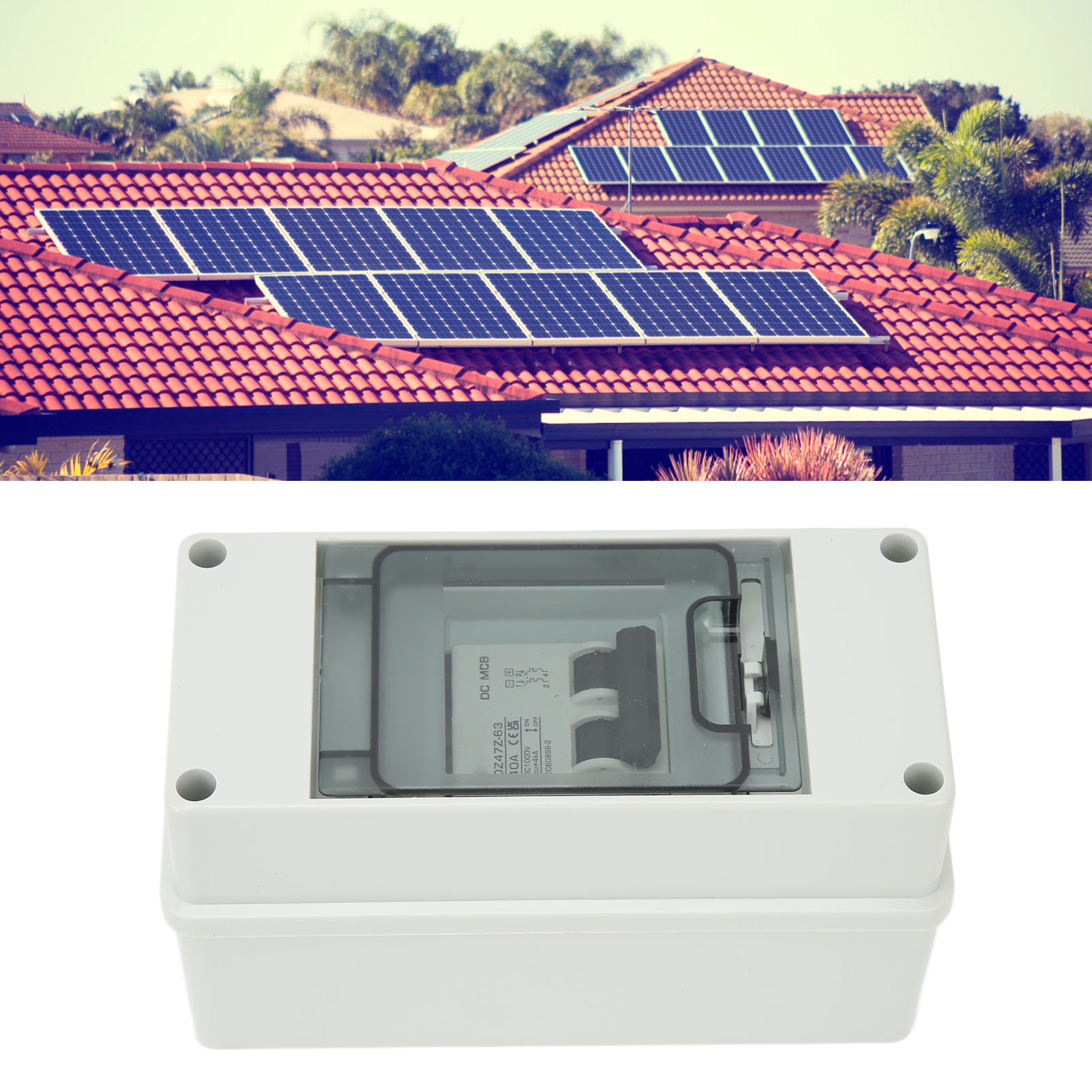 Miniatur-2p-leistungsschalter, 1000 V Dc-trennschalter, 40 A Dc-miniatur-leistungsschalter Für Solar-photovoltaikanlagen, Mit Schutzart Ip65.