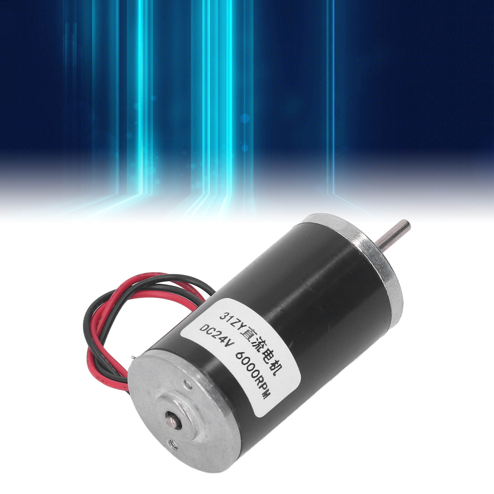 Miniatur-31zy-dauermagnet-gleichstrommotor Mit Stahlrohr, 24 V, Einstellbare Drehzahl, Vorwärts- Und Rückwärtslauf, Hohes Drehmoment (6000 U/min).