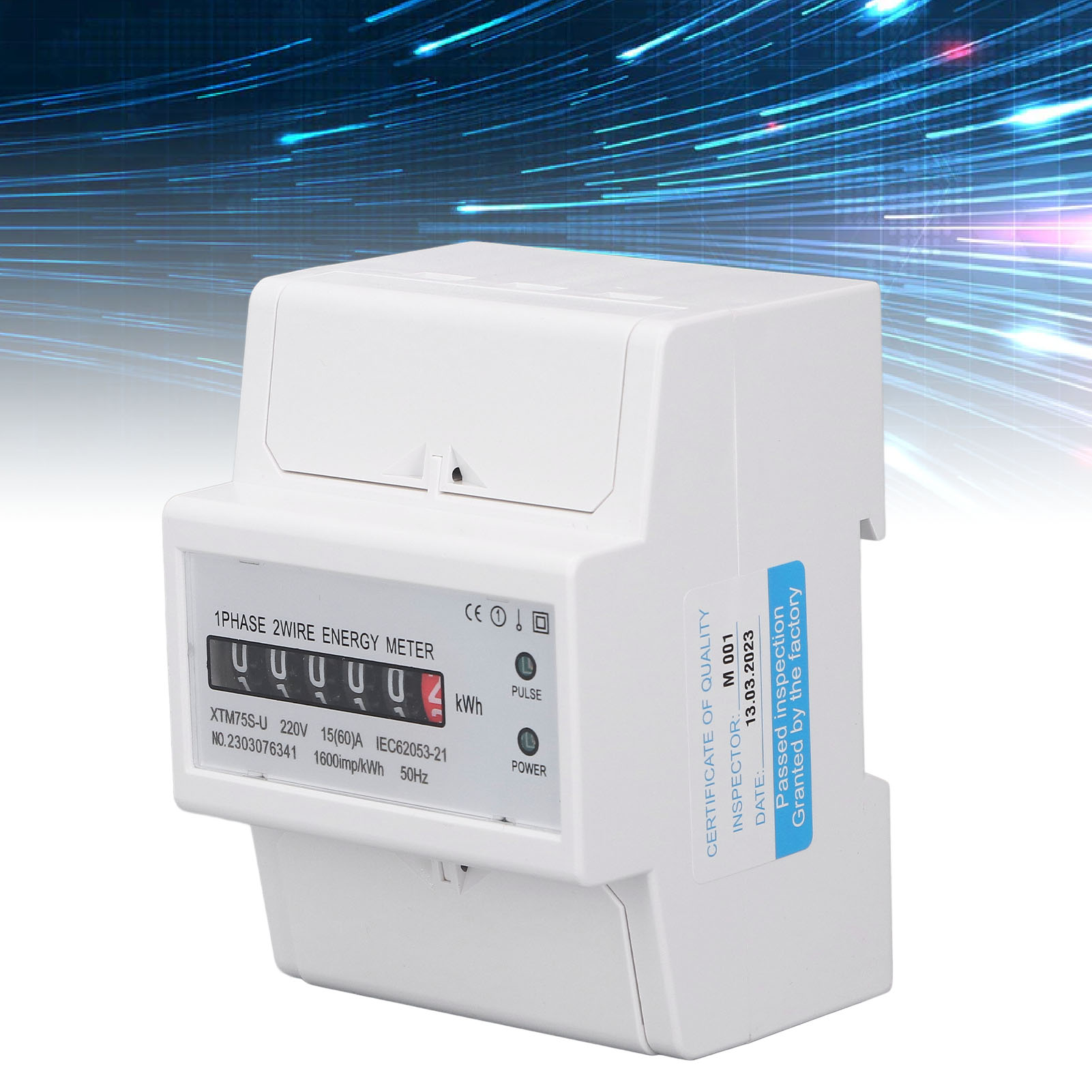 Einphasen-4p-15-a-gleichstromzähler 220 V Xtm75s-u