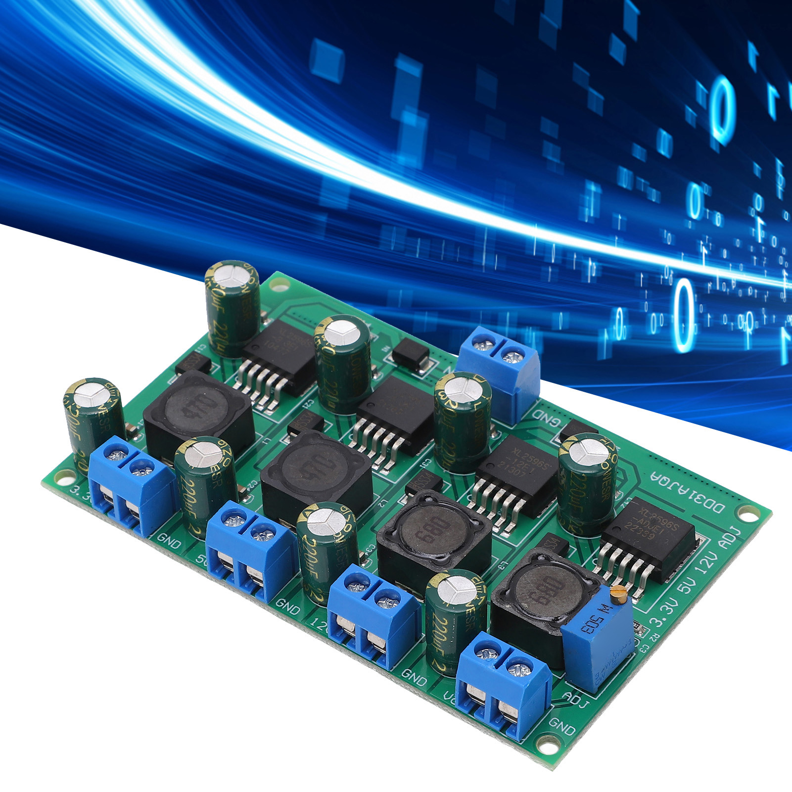 3a Mehrkanal-abwärtsnetzteilmodul, Einstellbare Ausgangsspannung 3,3 V, 5 V Und 12 V, Dd31ajqa