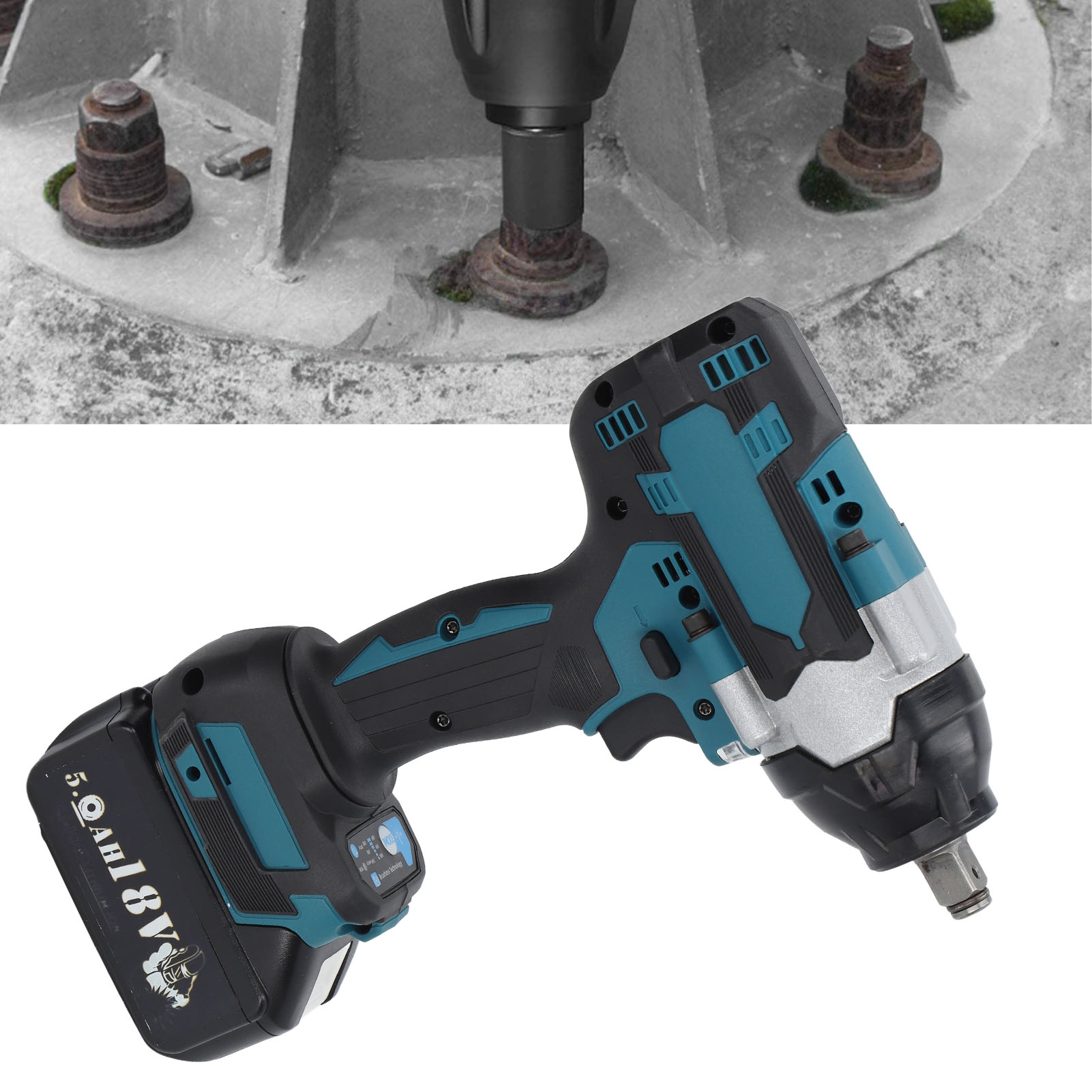 18-v-akku-schlagschrauber, 1/2-zoll-akku-schlagschrauber, Bohrschrauber Für Makita 18-v-akkus Bl1815, Bl1820, Bl1530, Bl1840, Bl1850, Bl1860
