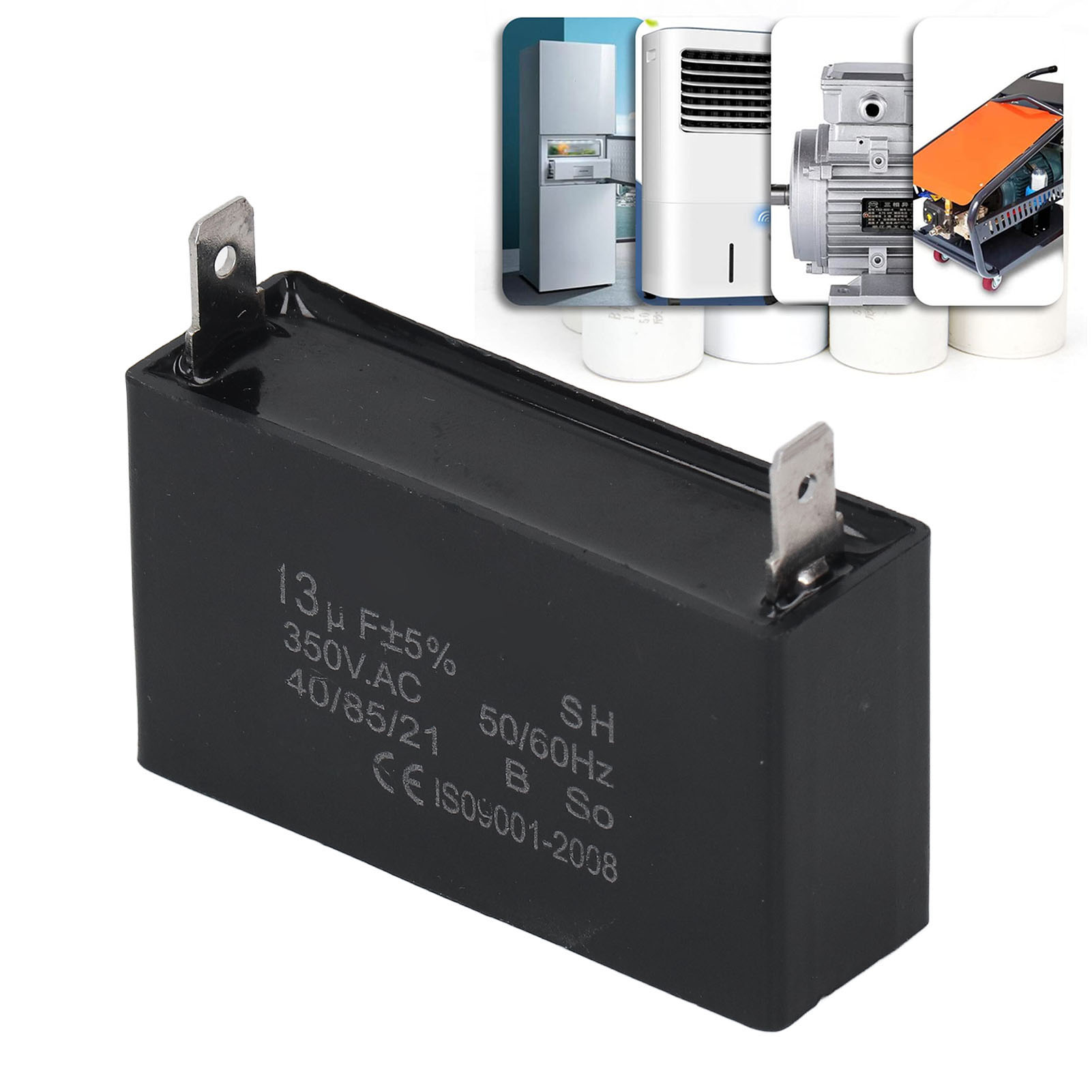Cbb61 350v 13μf Anlaufkondensator Für Benzingeneratoren, Lüftermotoren Und Klimaanlagen