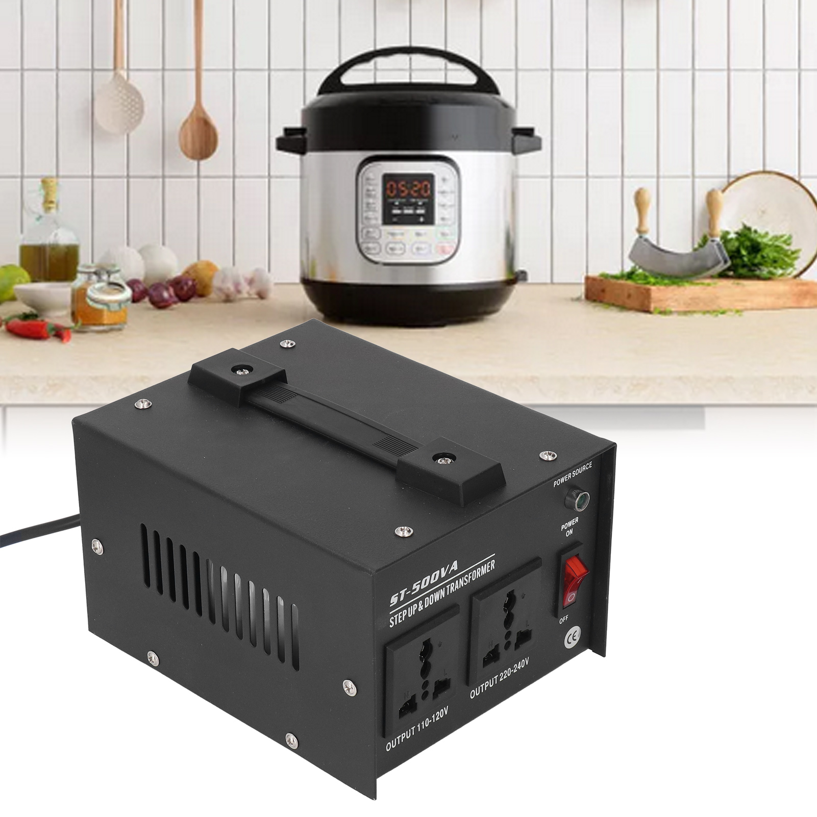 Leistungstransformator St-500va: Aufwärtstransformator 110 V Auf 220 V, Abwärtstransformator 220 V Auf 110 V, Europäischer Standardstecker 110–120 V/220–240 V