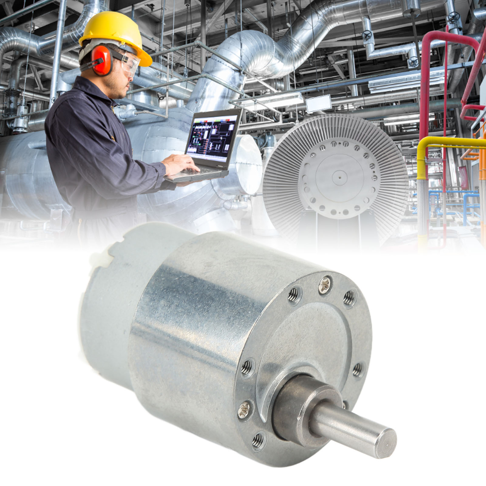Jgb37-500 Miniatur-gleichstrom-getriebemotor, 12 V Dc, 8 U/min, Hohes Drehmoment Und Einstellbare Drehzahl