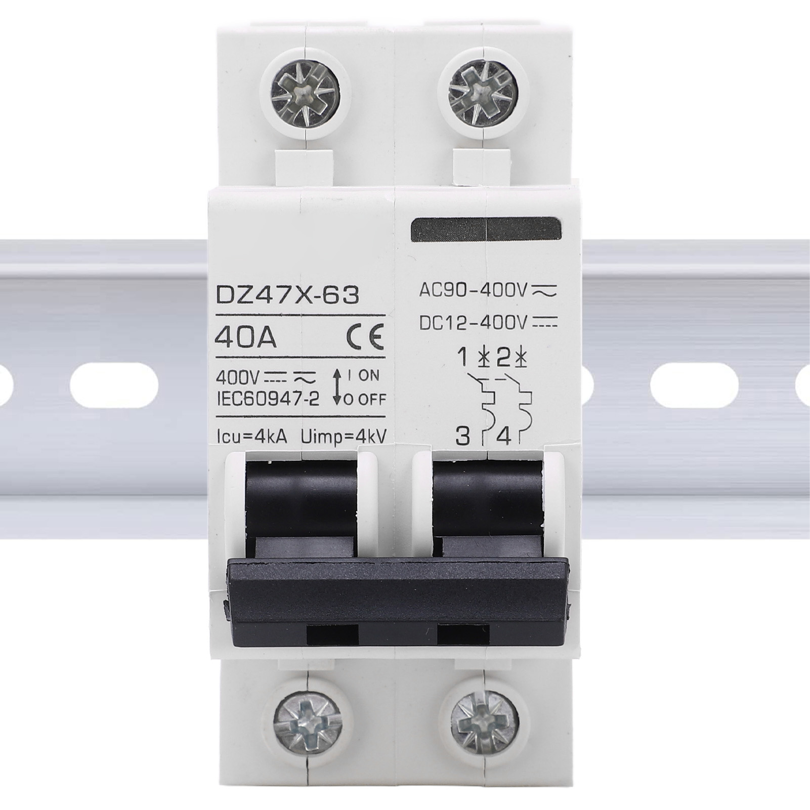 Baoyidz47x-63 40 A 400 V Ac/dc 2p Miniatur-leistungsschalter Für Photovoltaikanlagen, Din-schienenmontage