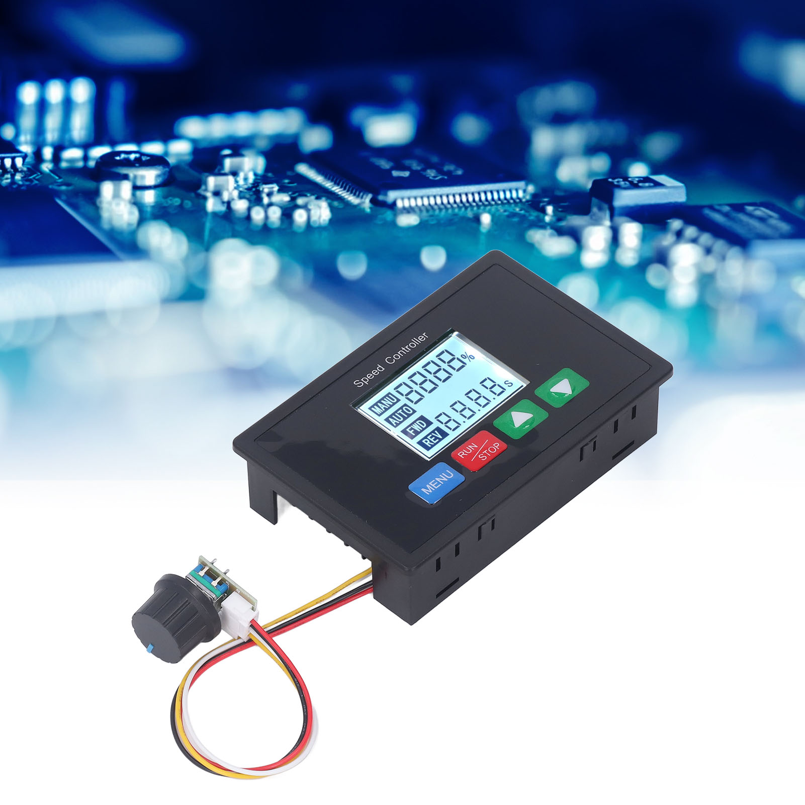 Drehzahlregler Für 10-55v Gleichstrommotoren, Multifunktionaler Integrierter Regler Mit Intelligenter Zeitgesteuerter Vorwärts- Und Rückwärtsdrehung.