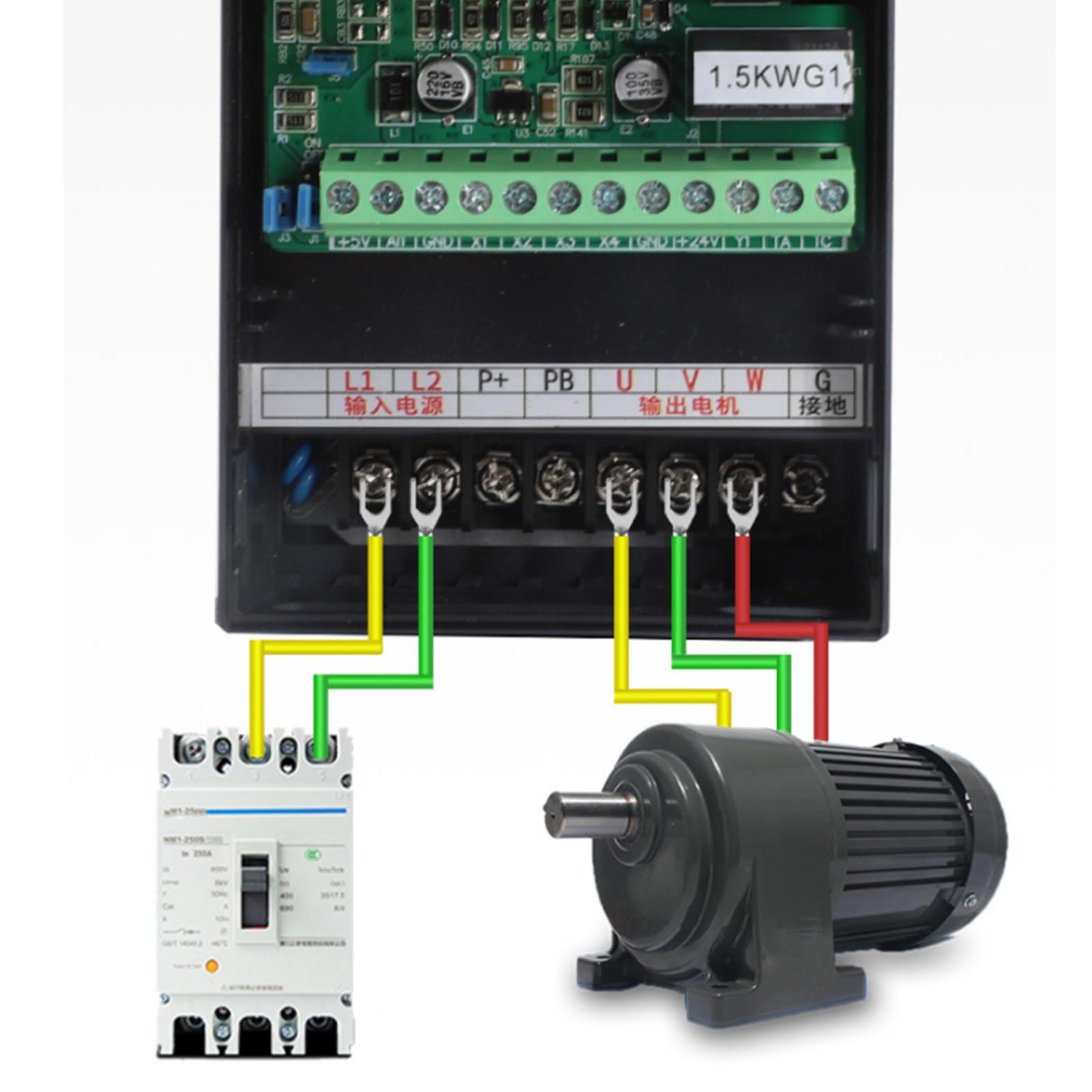 Dreiphasen-frequenzumrichter Für 0,75-kw-motor, Universell 380–440 V