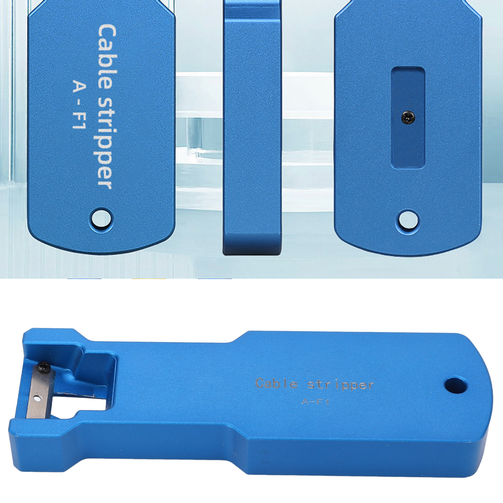 Blue A-f1 Glasfaserbündel-abisolierer Für Kabel Mit 8,5 Mm, 10,5 Mm Und 14 Mm Durchmesser