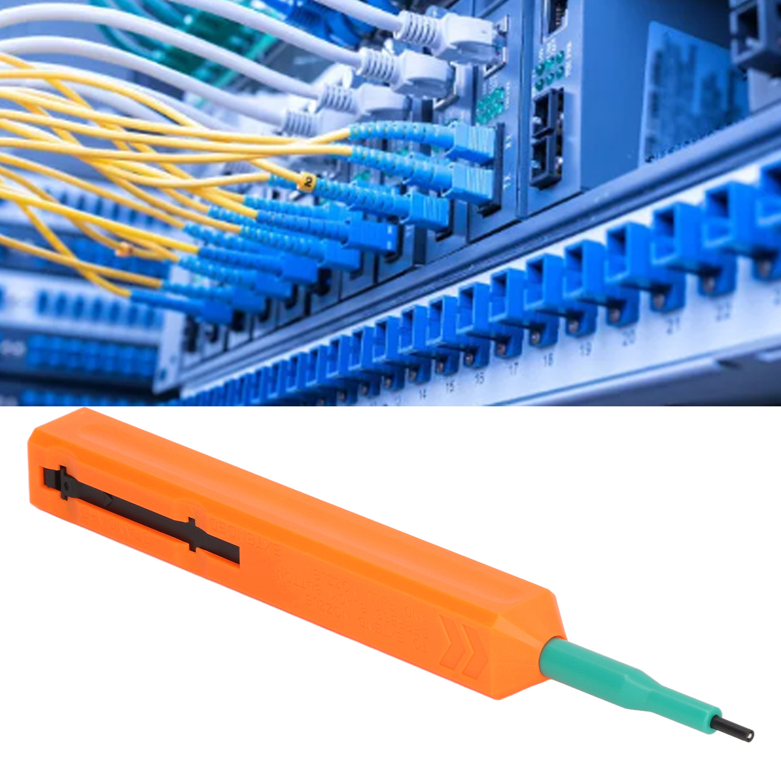 Aua-s250 Sc Glasfaser-reinigungsstift – Glasfaserreiniger Mit Ein-knopf-bedienung Zur Reinigung Der Endfläche Von Optischen Fasern (2,5 Mm)