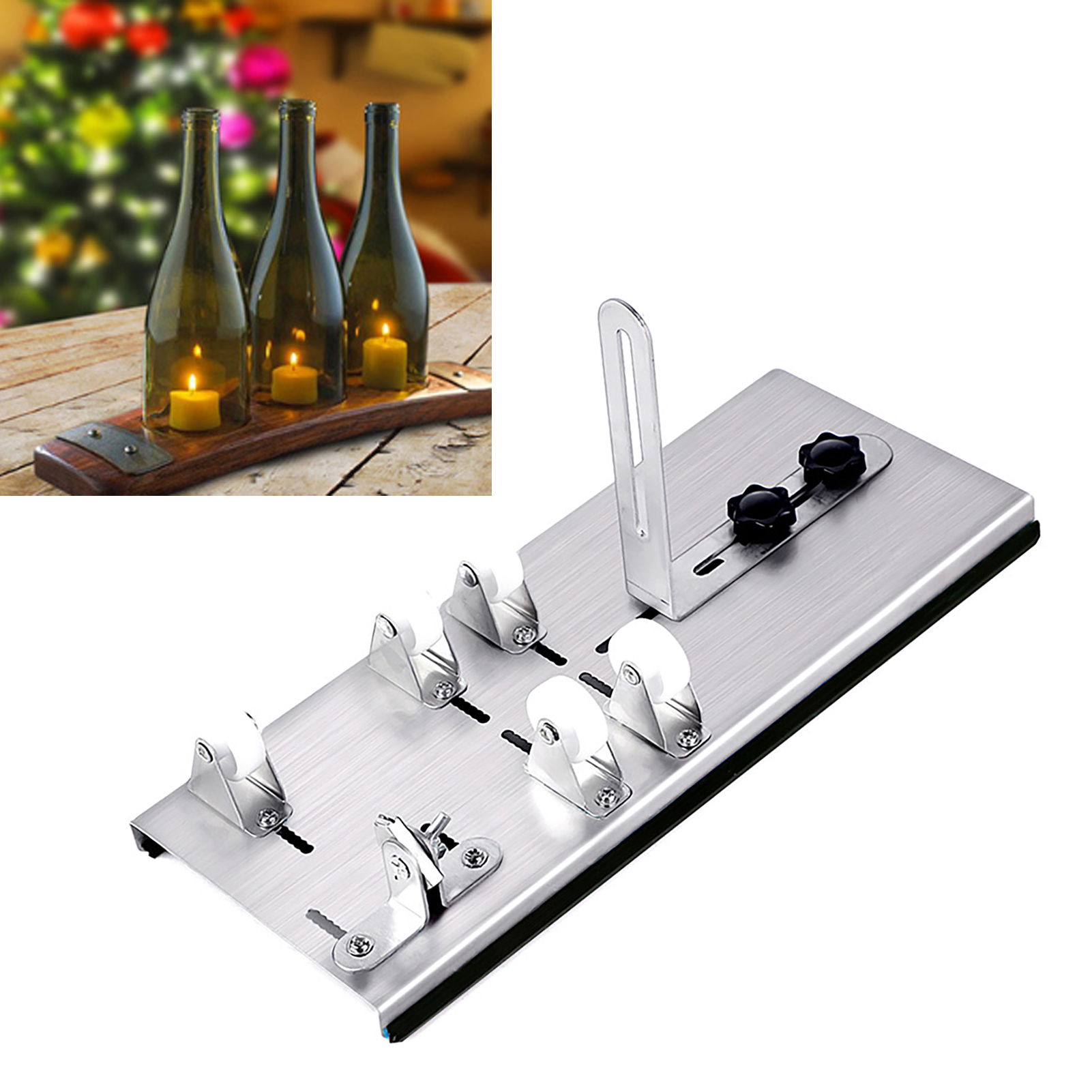 Glasflaschenschneider, Flaschenschneider, Weinflaschenschneider, Diy-weinflaschenschneider, Glasschneider, 5 Edelstahlklingen, Modell 01/884g