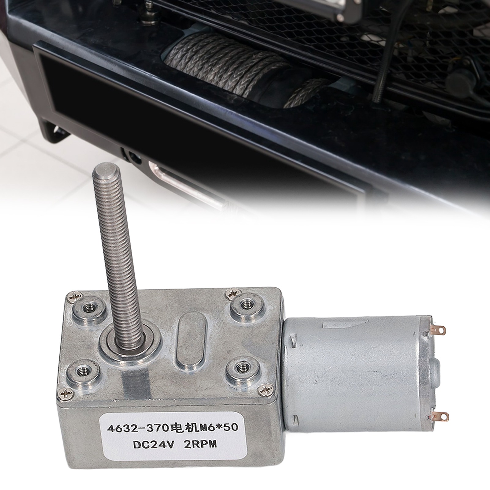 Schneckengetriebemotor 4632-370 Dc24v 2rpm Mit M650mm Gewinde