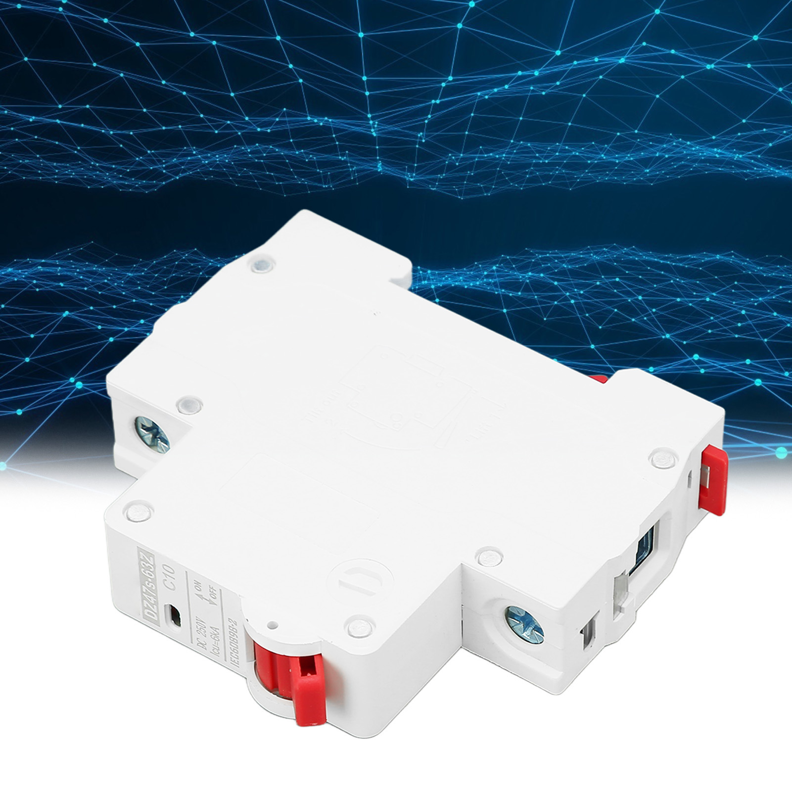 Der Neue Miniatur-leistungsschalter Dz47s-63z C10 1p Ist Ein 250v Dc Miniatur-leistungsschalter Für Solar-photovoltaikanlagen, 10a, Din-schienenmontage, Mit Einem Niederspannungs-abschaltvermögen Von