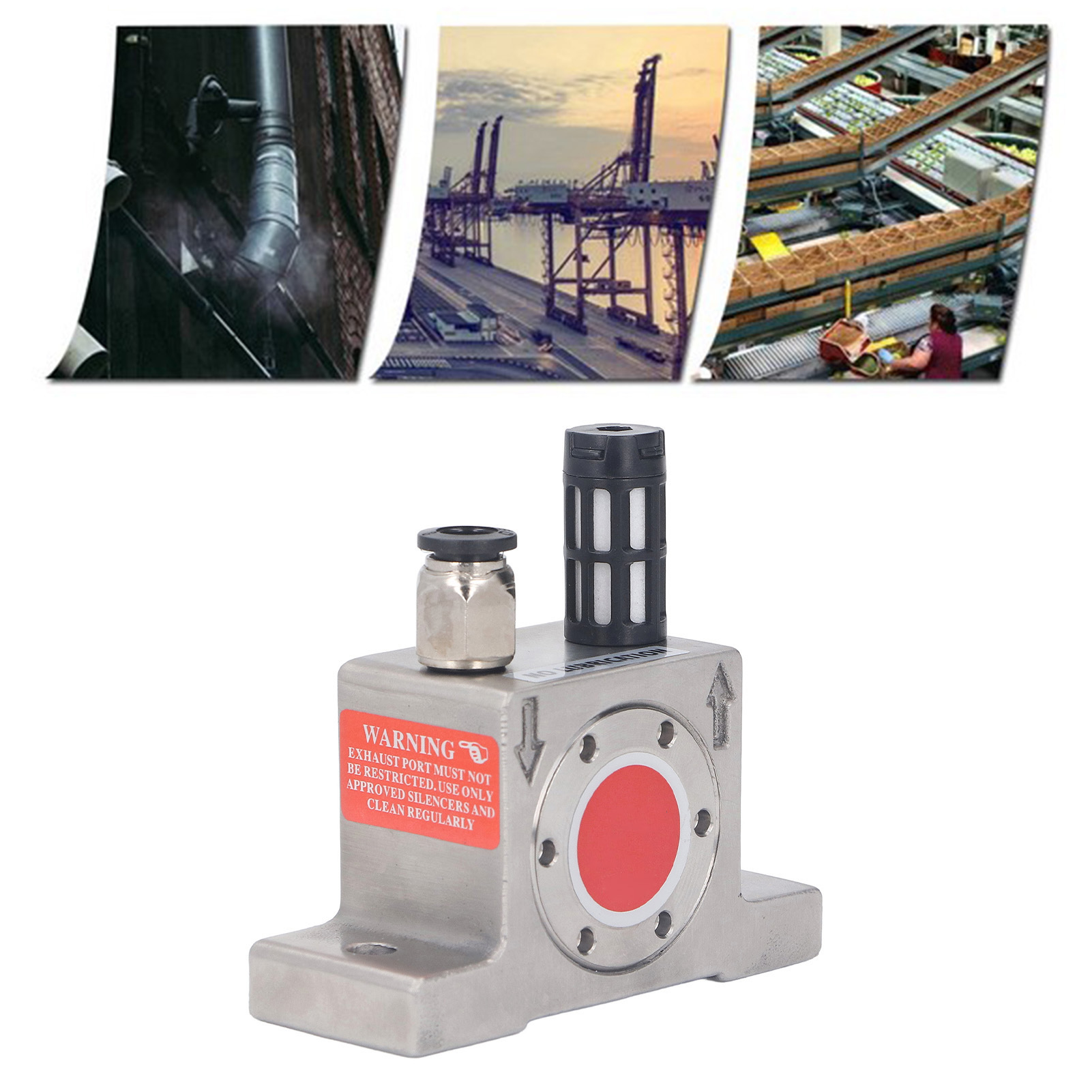 Pneumatischer Vibrator Mit Oszillierender Turbine Aus Edelstahl, Gt8 G1/8 Ein-/auslassgewinde, Industrieller Oszillierender Kugelförderer