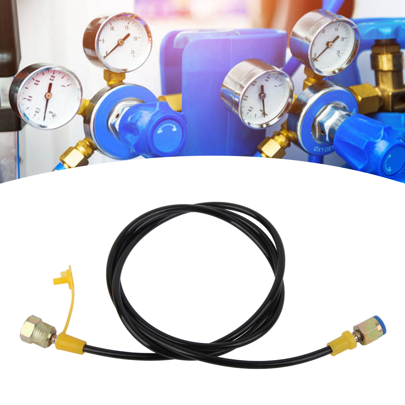 1,5/4 Fuß Hydraulikprüfschlauch, Prüfanschluss, Manometer, Hochdruck-hydraulikharzschlauch