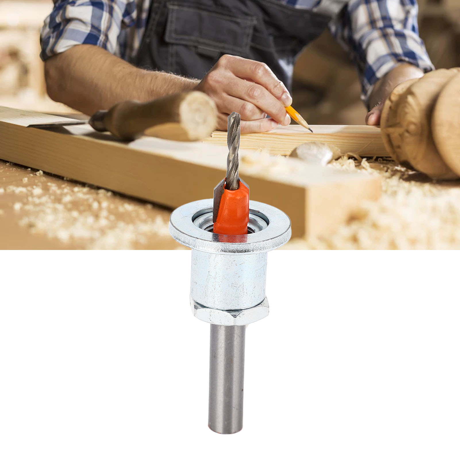 2,88 Mm Kegelbohrer Mit Anschlag Und Einstellbarem Anschlag.