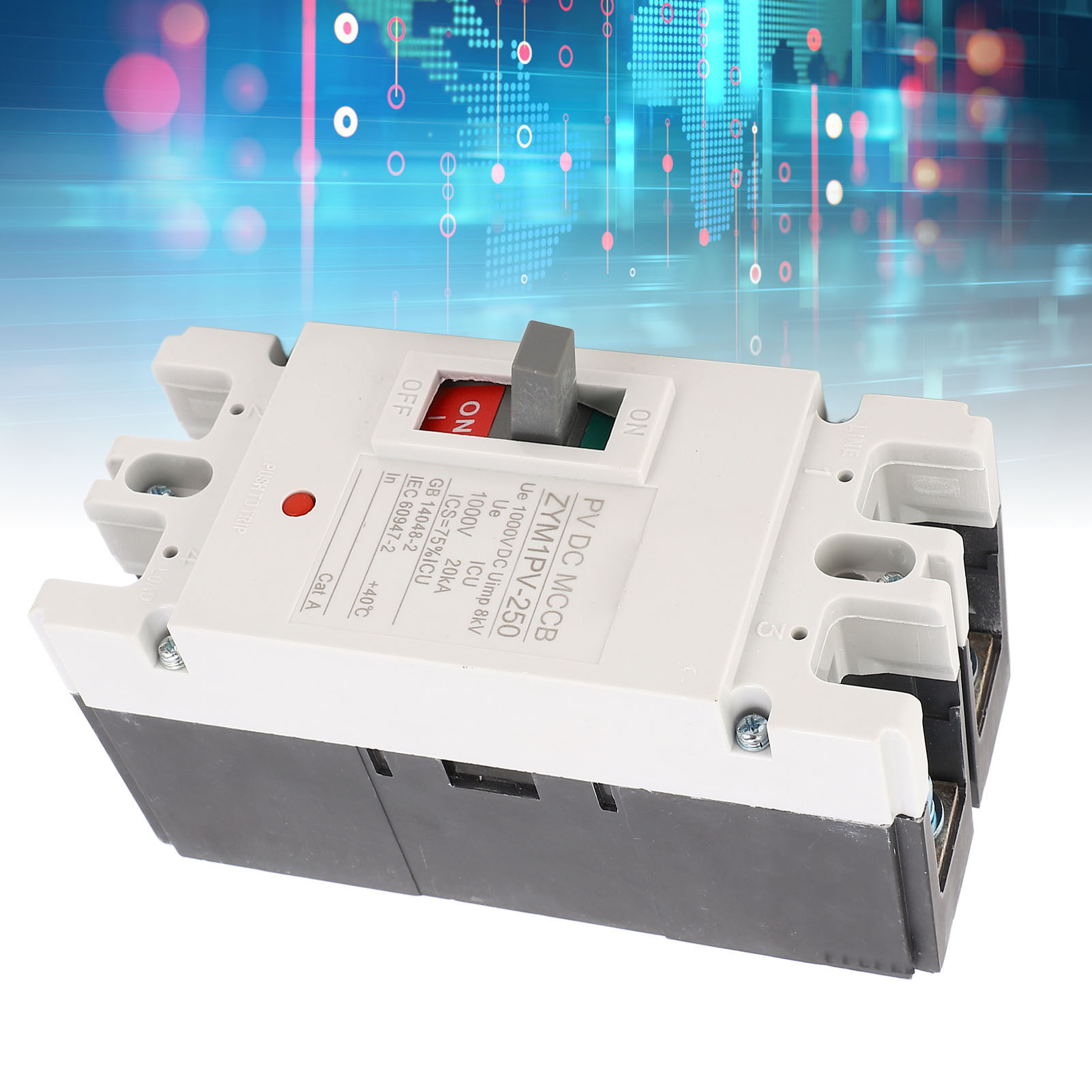 Mccb Zym1pv-250 200a Dc Solarmodul-hauptschalter, Vergossener Leitungsschutzschalter, Batterieschutzschalter, 1000v 2p Trennschalter
