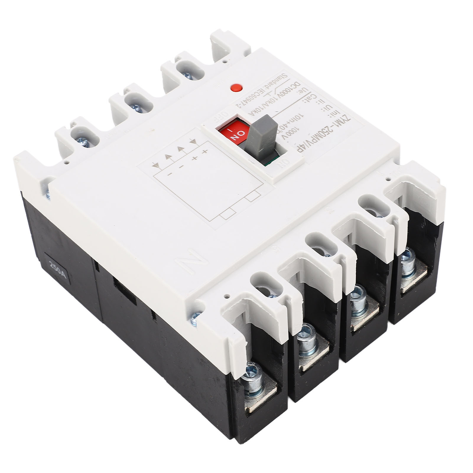 Mccb Zym1-250mpv/4p 160a Dc Solarmodul-hauptschalter, Vergossener Leitungsschutzschalter, 4-poliger 1000v Batterieschutzschalter