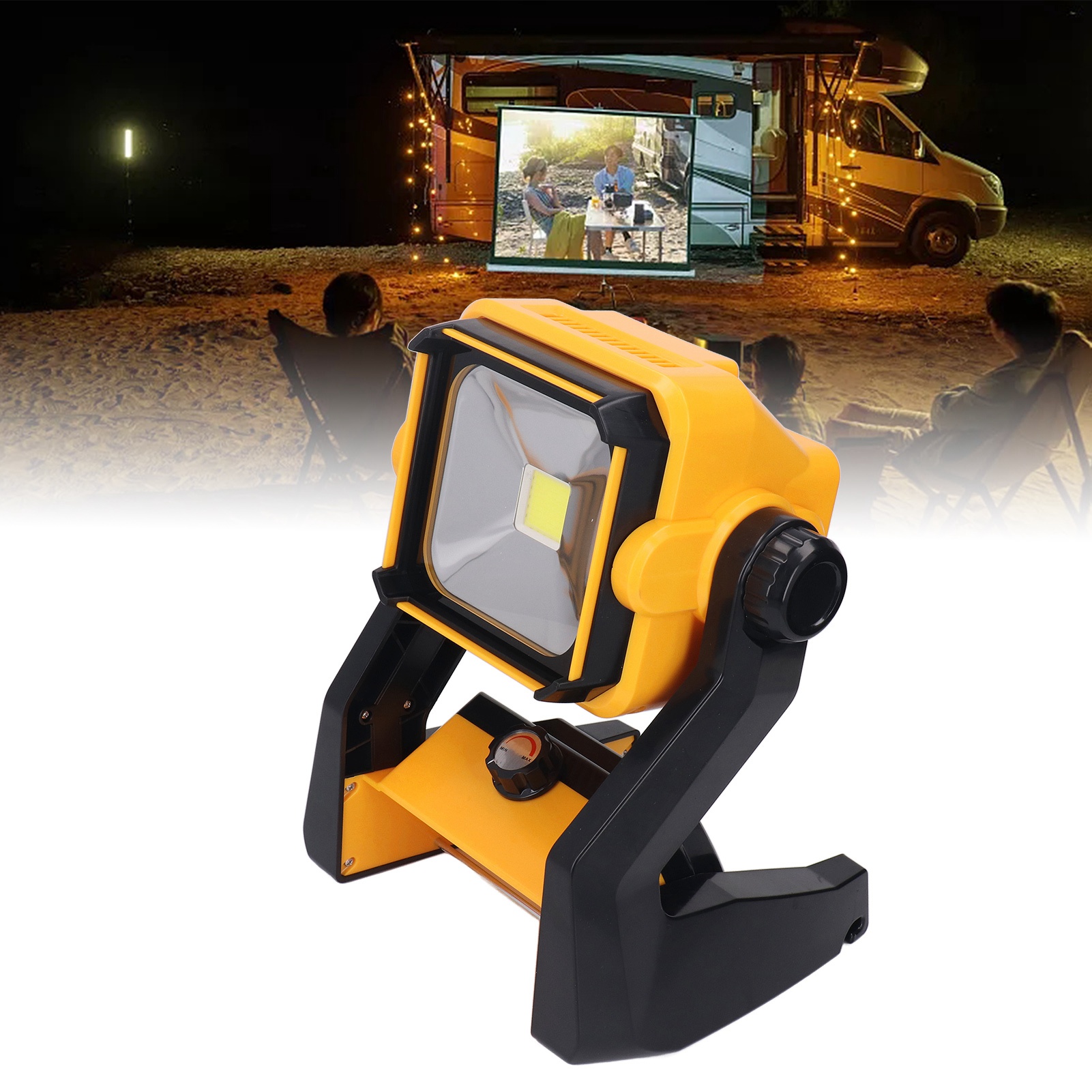 Tragbarer, Batteriebetriebener Scheinwerfer Mit Cob-werkzeugleuchte, Kompatibel Mit Den Marken Makita, Dway, Miwoche Und Bosch.