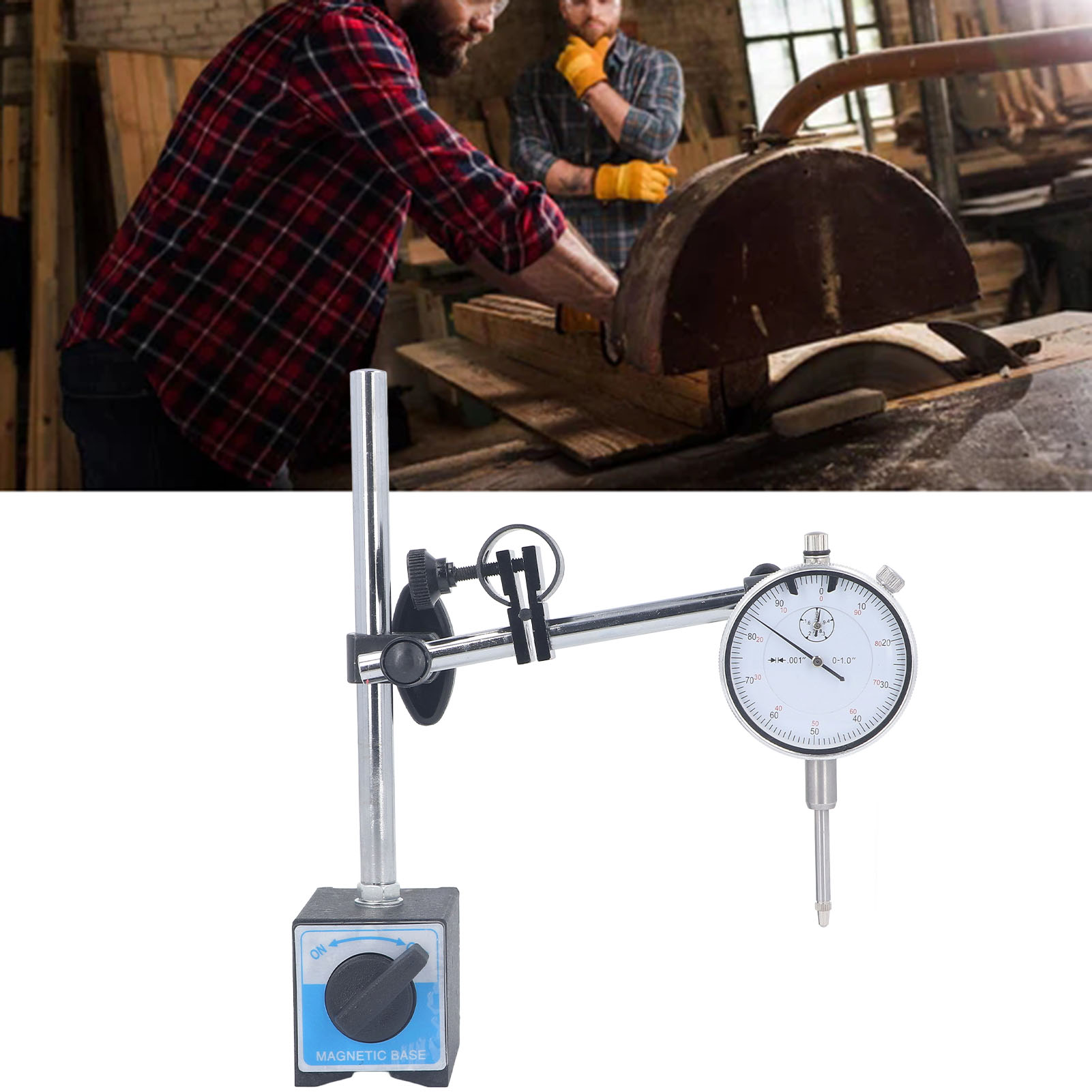 Universelle Halterung Für Magnetkomparator Mit Feinjustierungs-magnetfuß-kit, Magnetkomparatorfuß, Sondenklemme, Magnetfuß (0-1 Zoll).