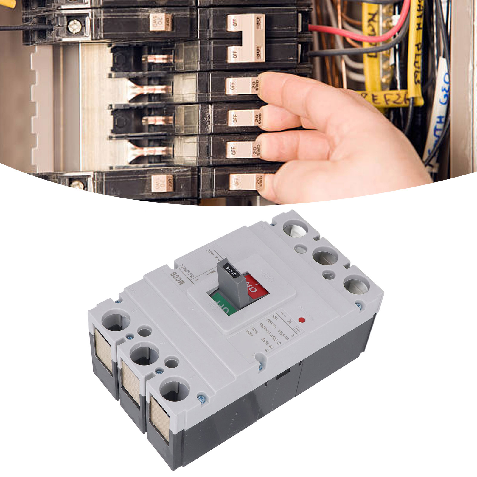 Überlastschutz-leistungsschalter Zgm1-400/3300 3p, Spannung 380 Vac, Strom 400 A.