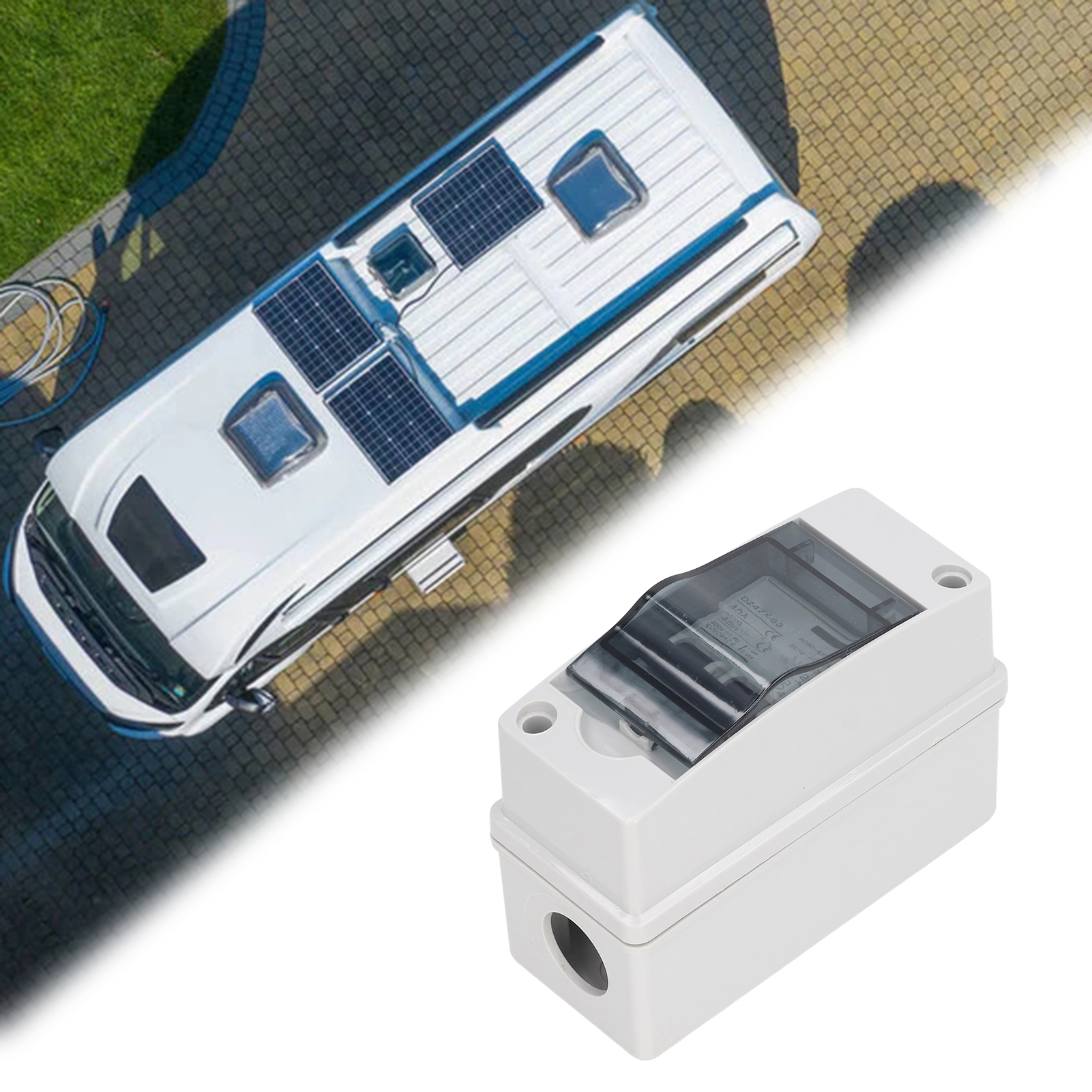 Baoyi 40a Dc Miniatur-leistungsschalter, Ip65 Wasserdicht, 12v-400v Dc Und 90v-400v Ac Zweipoliger Trennschalter Für Solar-photovoltaik-systeme