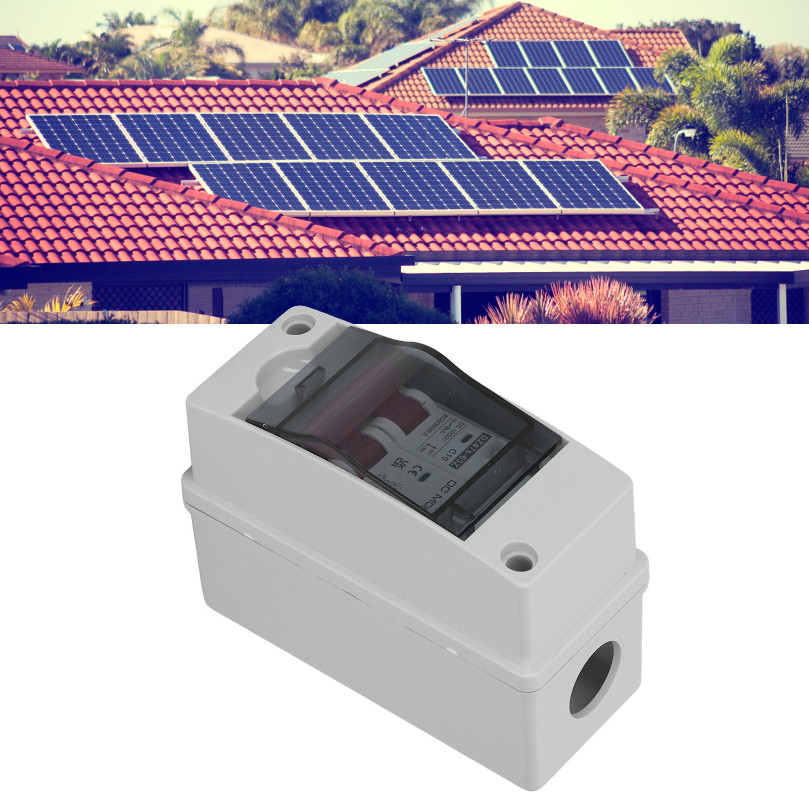 Miniatur-2p-leistungsschalter, 1000v Dc-trennschalter, 10a Dc-miniatur-leistungsschalter Für Solar-photovoltaikanlagen, Mit Schutzart Ip65.