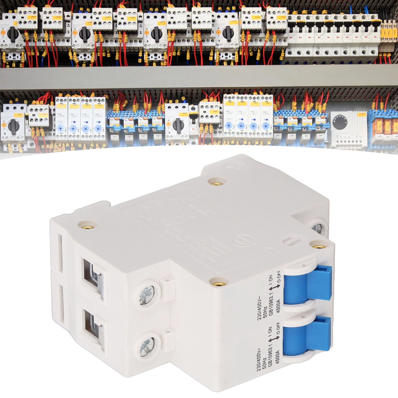 Miniatur-verriegelungs-umschalter Ac 230/400 V, Manueller Doppel-leistungsumschalter, 1p+1p/6000 A, 16 A/16 A
