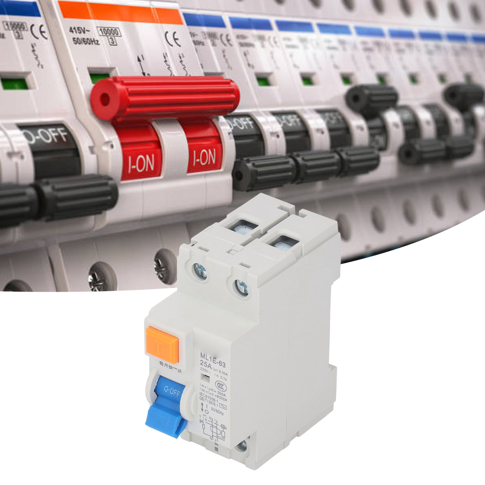 Berm® Ml1e-63 Miniatur-fehlerstromschutzschalter 1p+n 25a 230v