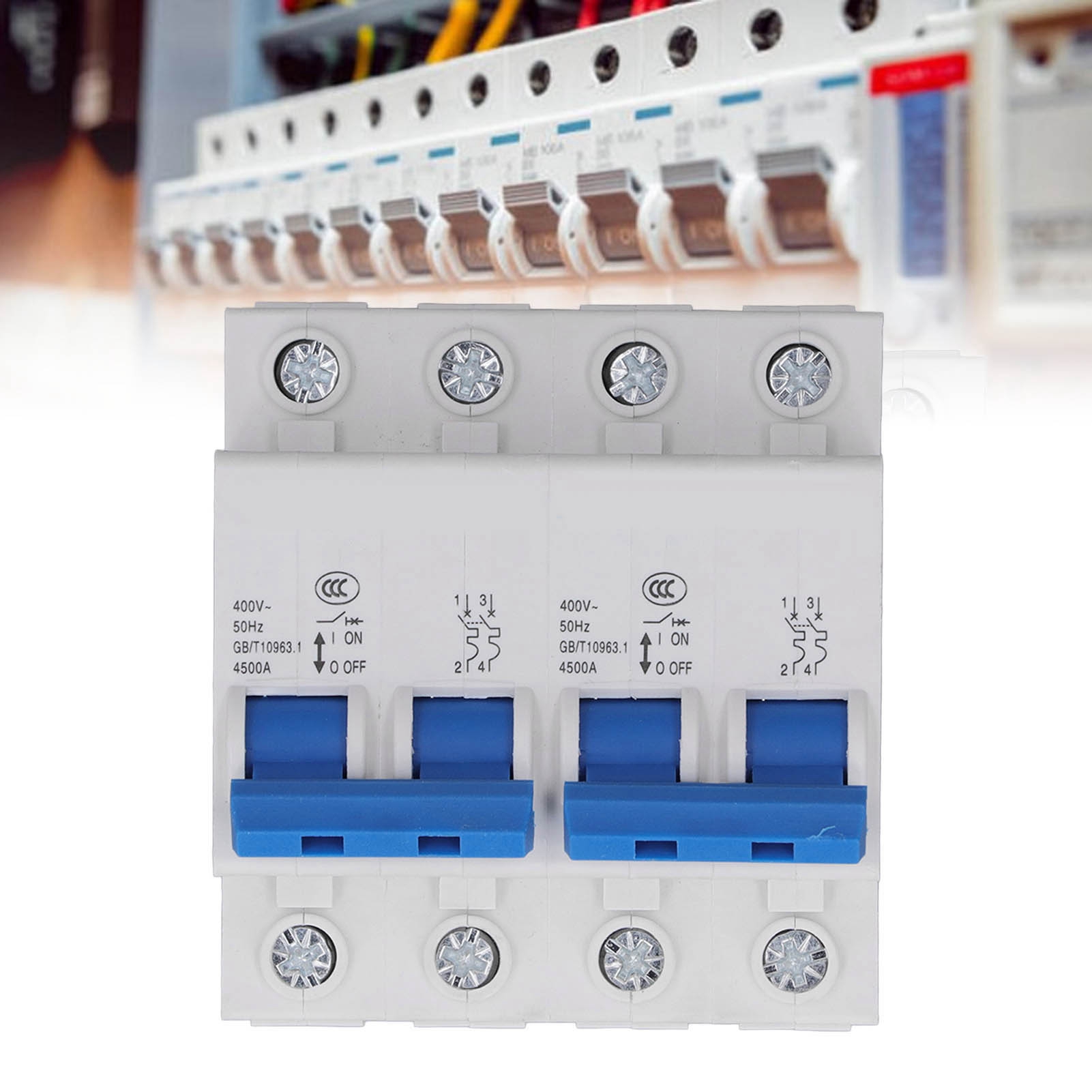 Miniatur-verriegelungs-umschalter Ac400v, Doppel-leistungsumschalter 2p+2p/6000a 32a