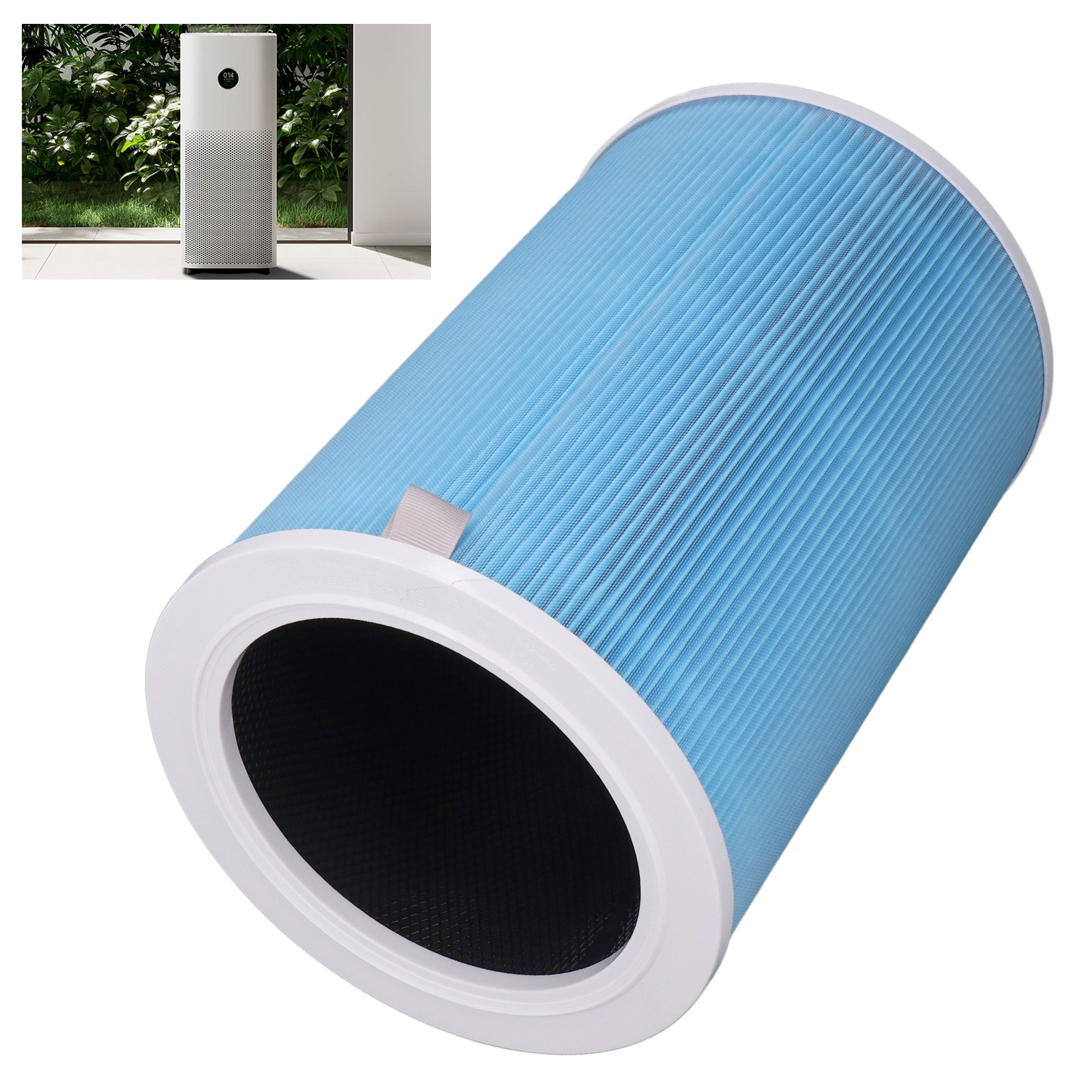 Blauer Filter Für Xiaomi Luftreiniger, Kompatibel Mit Pm2.5-filtern Von Xiaomi Luftreinigern, Geeignet Für Xiaomi Modelle Der 1./2./3./4. Generation/2s/pro, Zur Beseitigung Von Feinstaub Mittels Rfid-