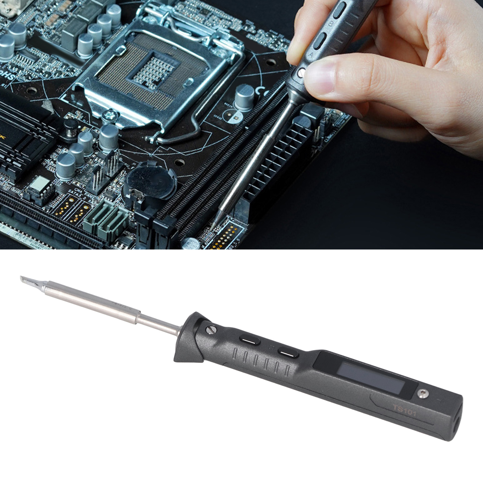 Miniware Dc9-24v Neuer Intelligenter Lötkolben Mini Ts101: Schnelles Aufheizen Per Knopfdruck, Europäischer Standard 100-240 V