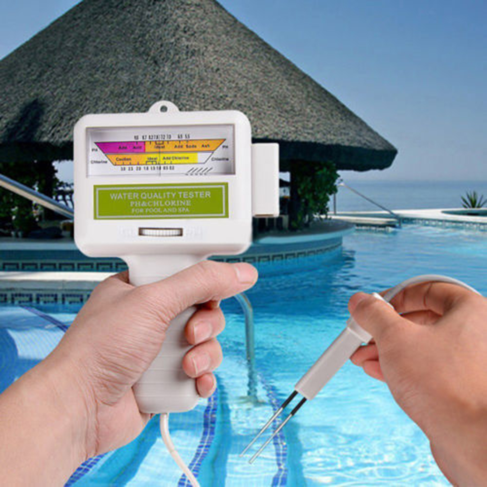 Pc-101 Schwimmbadwasserqualitätsmessgerät, Ph-tester, Chlordetektor