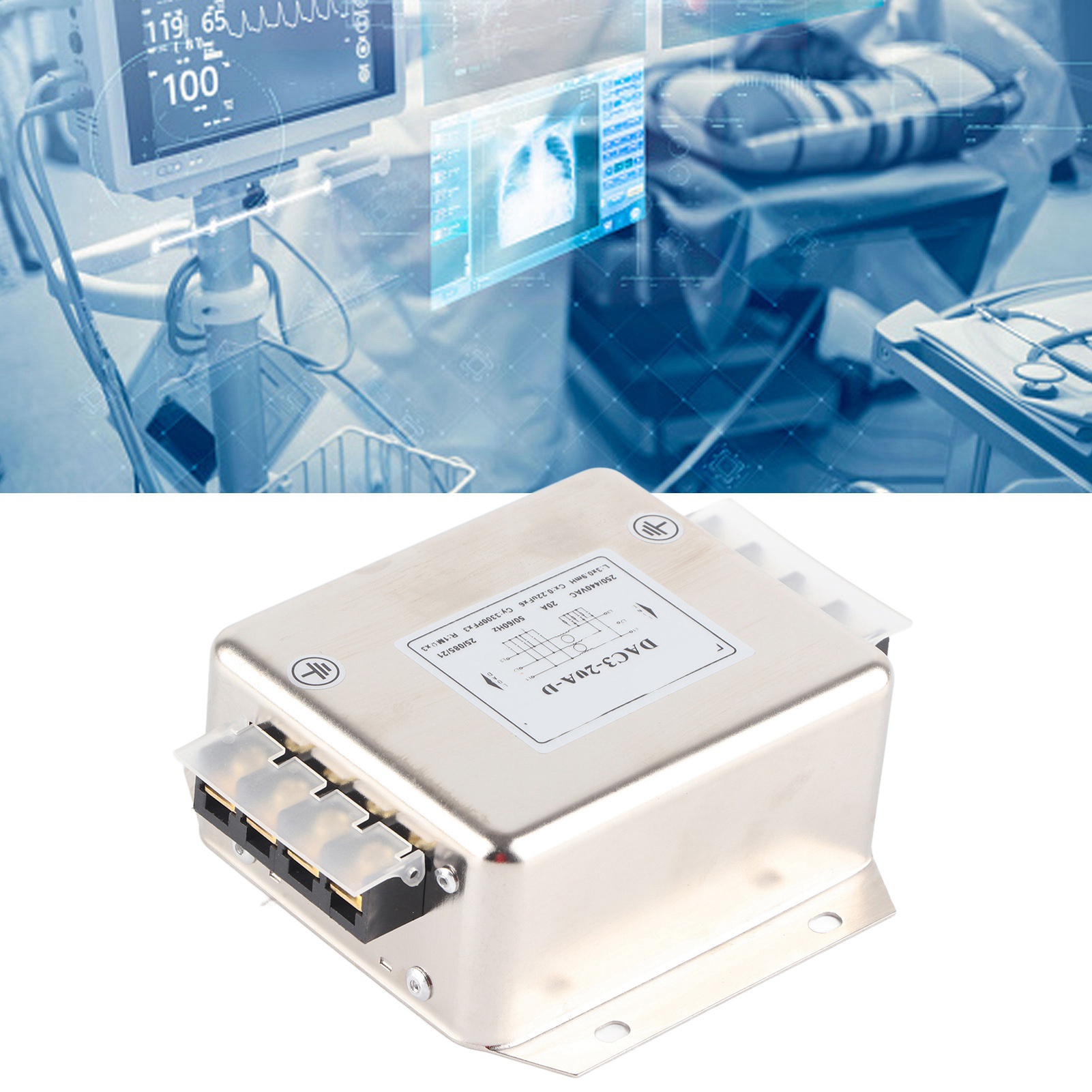 Dreiphasen-dreileiter-dac3-filter, 20 A, 250/440 V Ac, 50/60 Hz