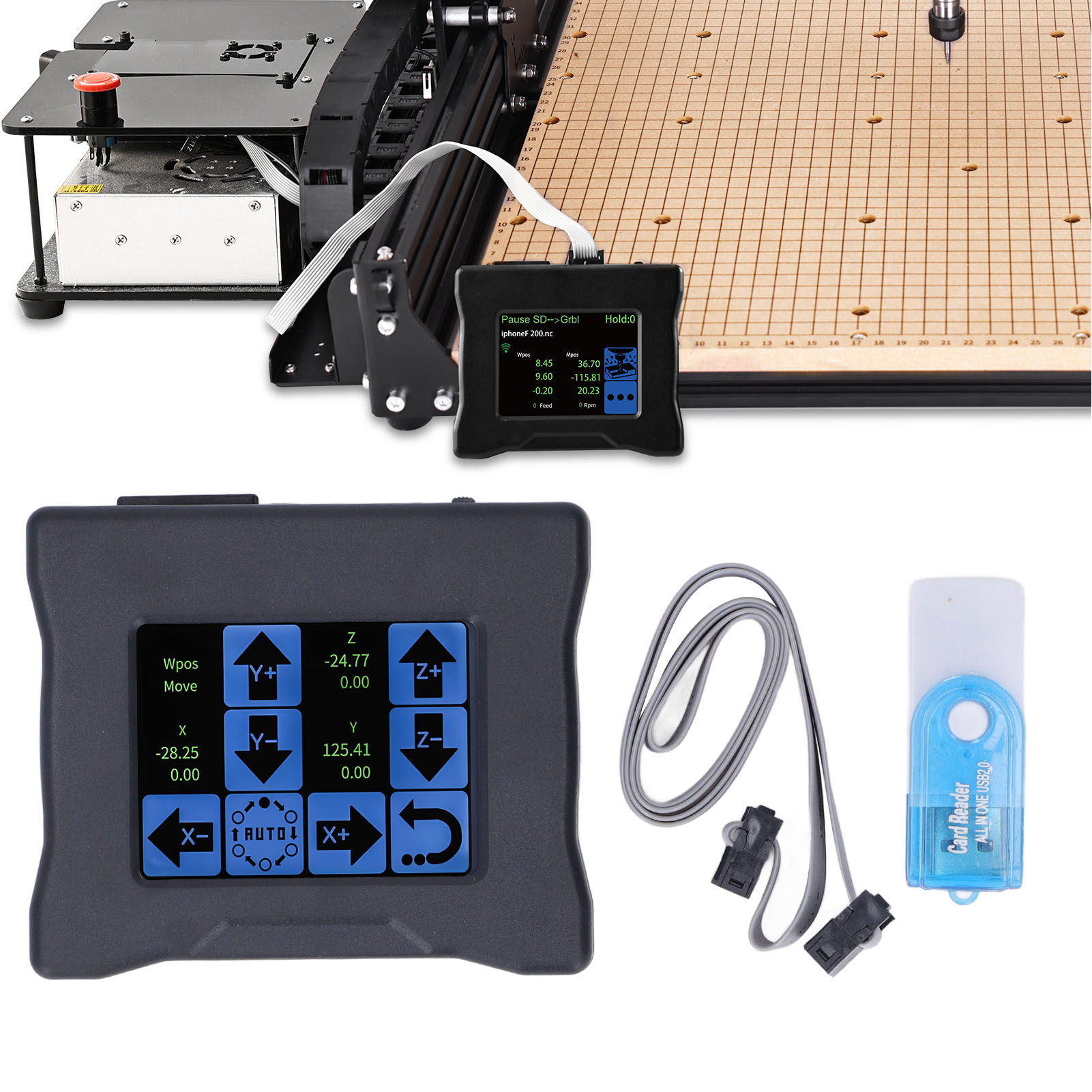 Grblcnc Offline-controller Für 3018pro Und 3018max 3-achs-cnc-graviermaschinen, Offline-manuellsteuerung