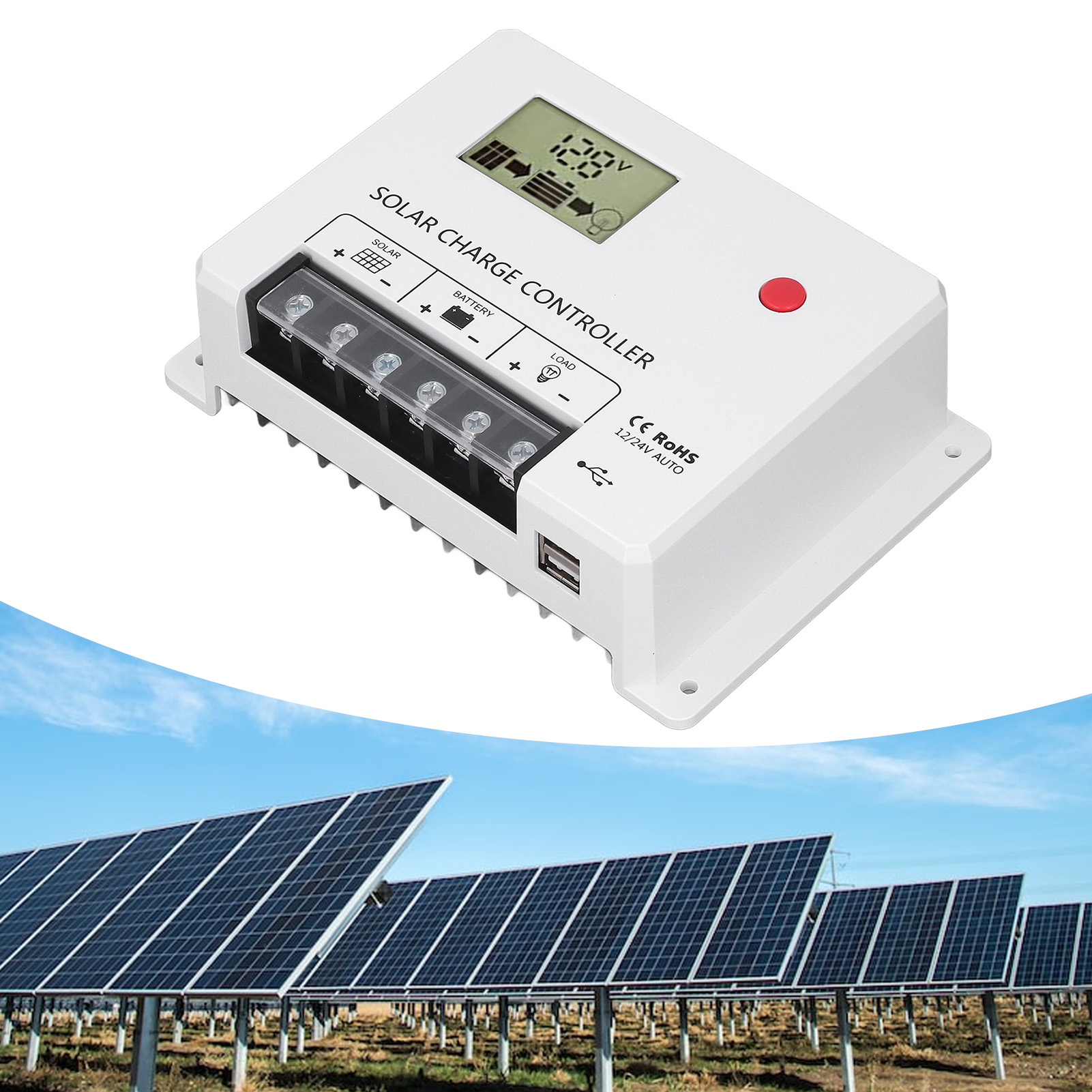 12v/24v 60a Solarsystemregler, Pwm-solarladeregler