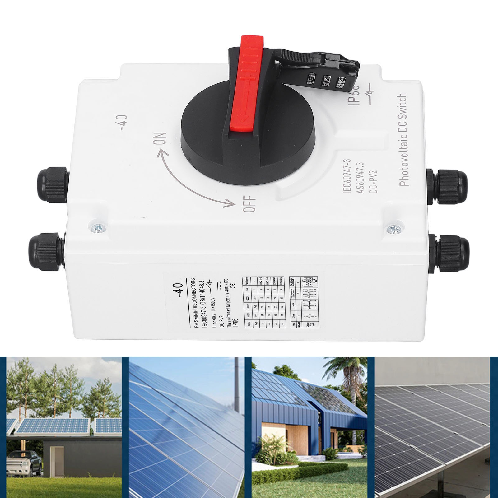 1200 V Dc 32 A Photovoltaik-trennschalter, Lastumschalter Für Solarsammelschiene