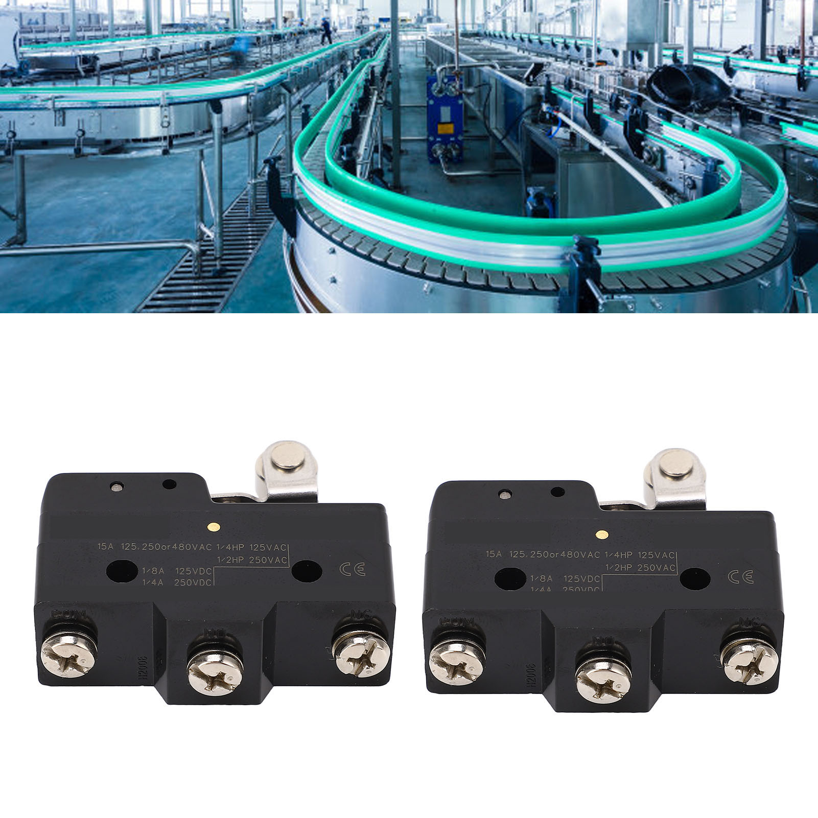 Berm@ Zwei Stück Zu Verkaufen 160of 42rf 2.7pt 2.4ot 0.5md 30.2±0.4op 32.5fp Scharnierrolle, Lange Horizontale Stange, No+nc Endschalter-mikroschalter 250 Vac