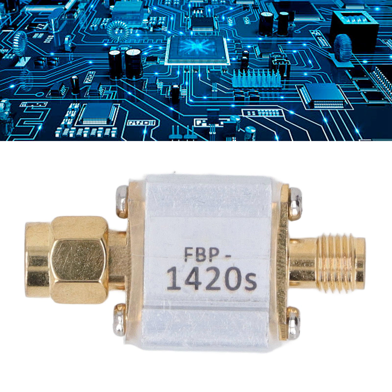 Saw-bandpassfilter Speziell Für Die Radioastronomie, Arbeitet Bei 1420 Mhz Mit Einer Bandbreite Von 80 Mhz Und Verfügt Über Eine Sma-schnittstelle.