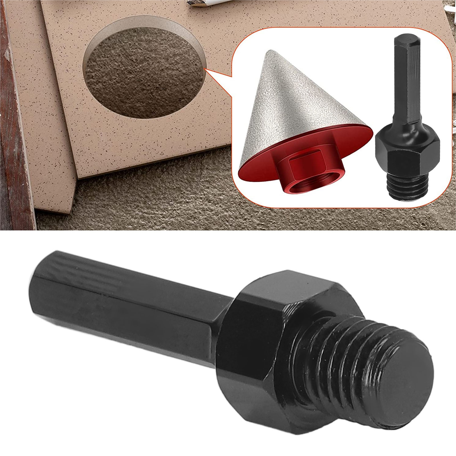 M14-sechskantschaft-diamantbohrer-adapter Für Winkelschleifer An Bohrmaschine