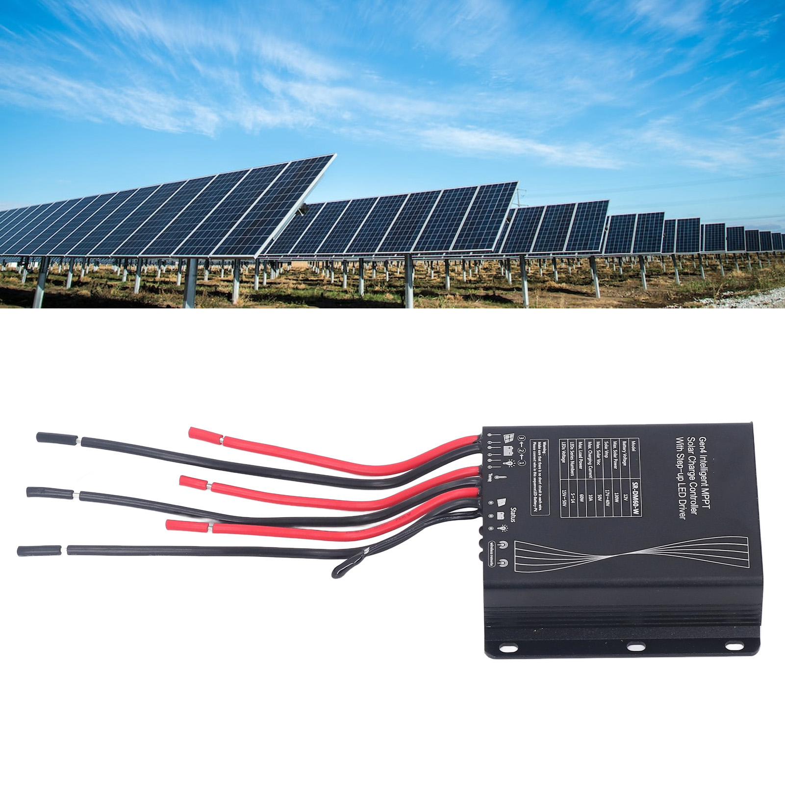 Intelligenter 12v Mppt-solarladeregler Mit Schrittmotor-led-treiber