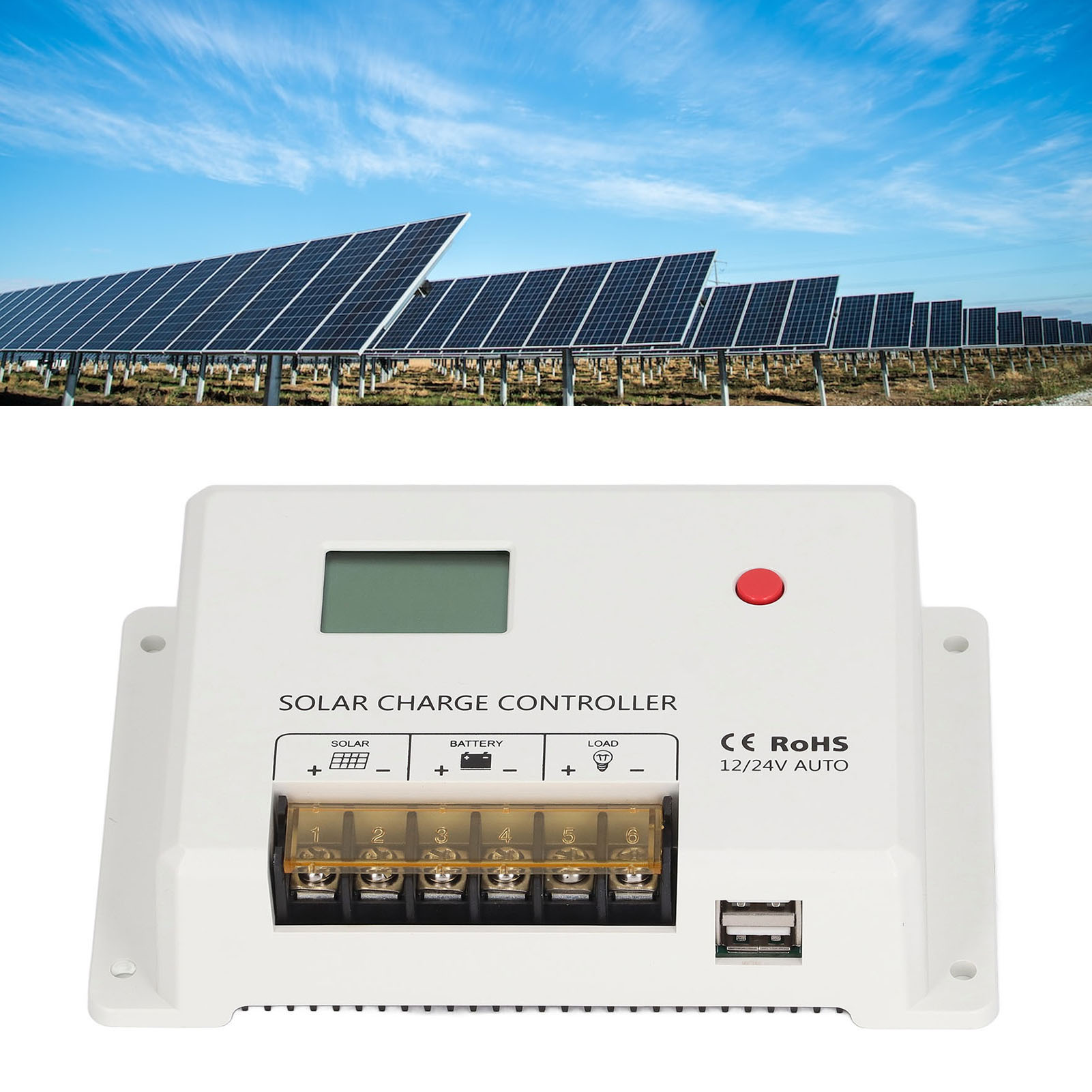 12v/24v 40a Solarsystemregler, Pwm-solarladeregler