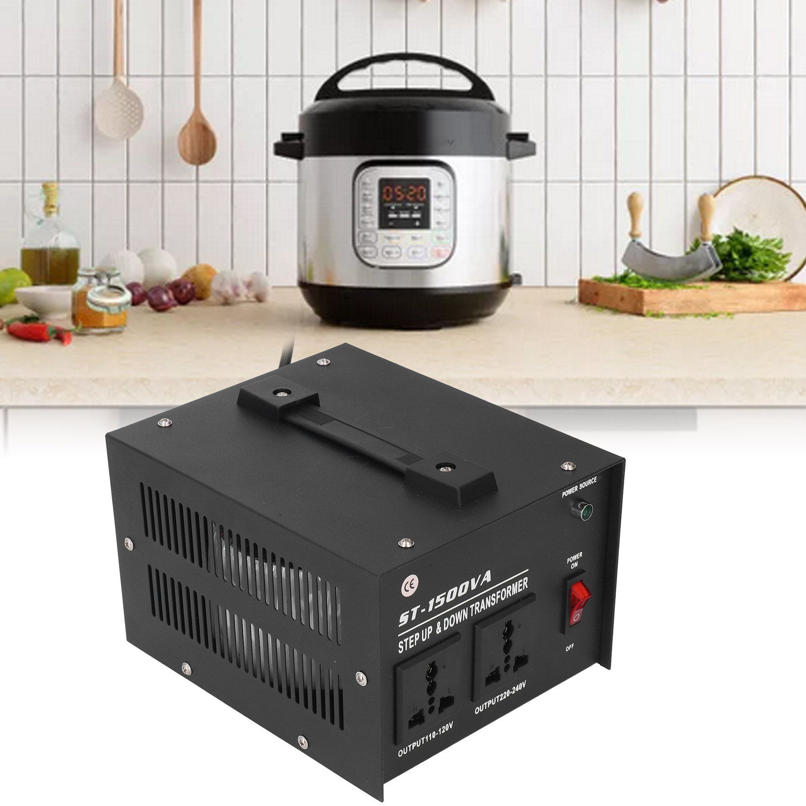 St-1500va Aufwärtstransformator, 110 V Auf 220 V / 220 V Auf 110 V, Standard-eurostecker, 110 V–120 V / 220 V–240 V